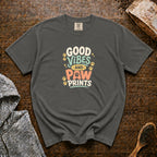 Good Vibes And Paw Prints T-Shirt — Pepper