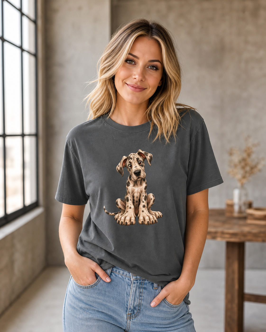 Great Dane Growing Paws T-Shirt | Great Dane Lover Tee