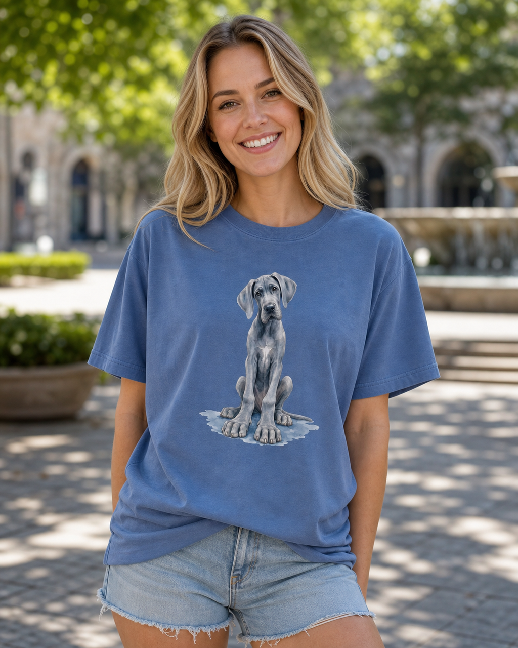 Great Dane Growing Paws T-Shirt | Great Dane Dog Lover Tee