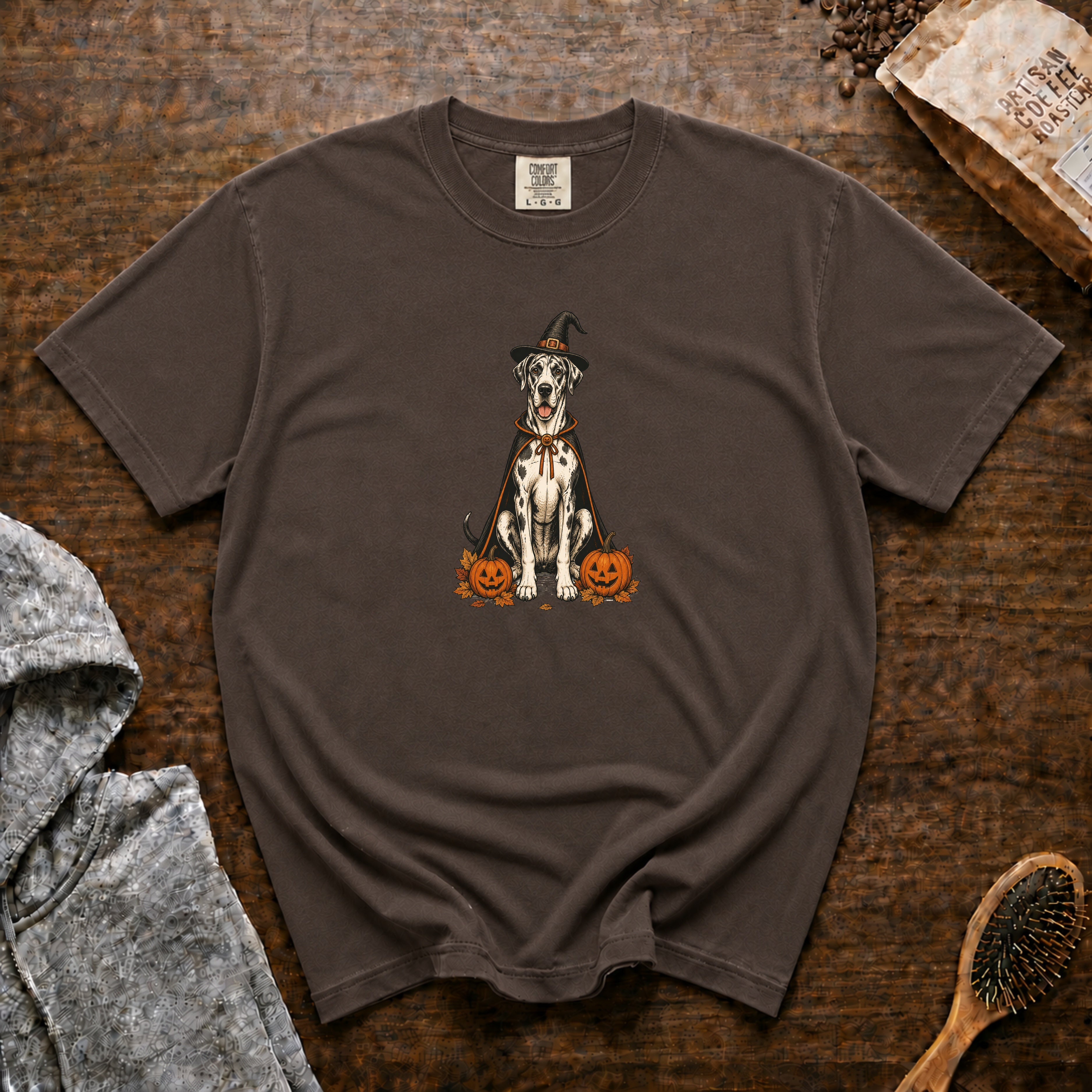 Great Dane Halloween T-Shirt — Espresso