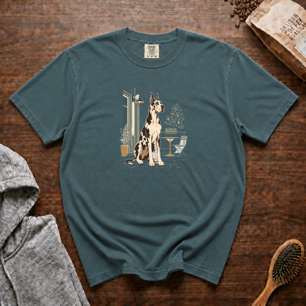 Great Dane Tall Cup House Roast T-Shirt — Blue Spruce