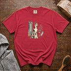 Great Dane Tall Cup House Roast T-Shirt — Crimson