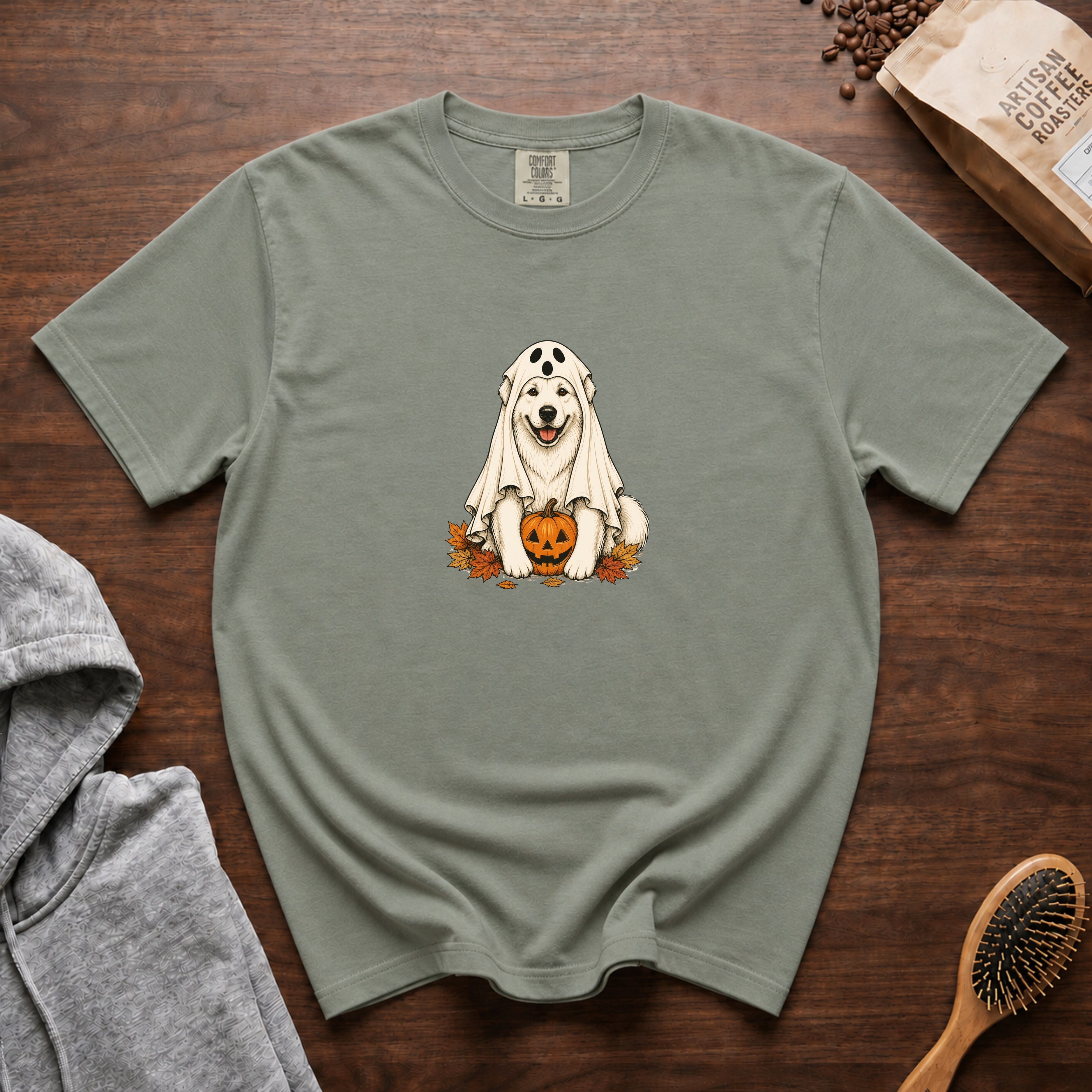 Great Pyrenees Halloween T-Shirt — Bay