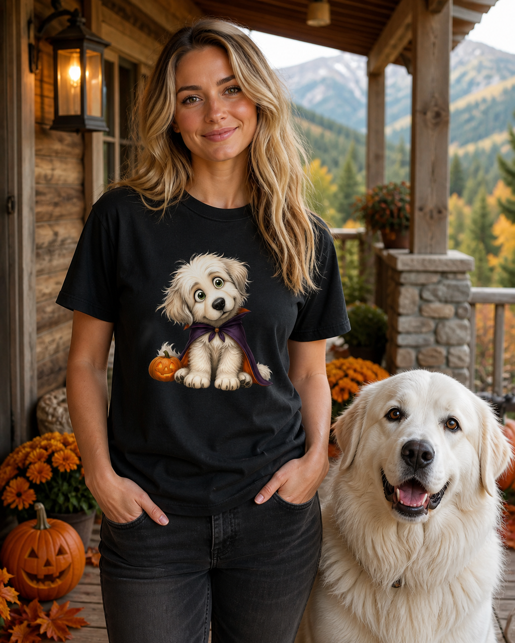 Halloween Great Pyrenees T-Shirt