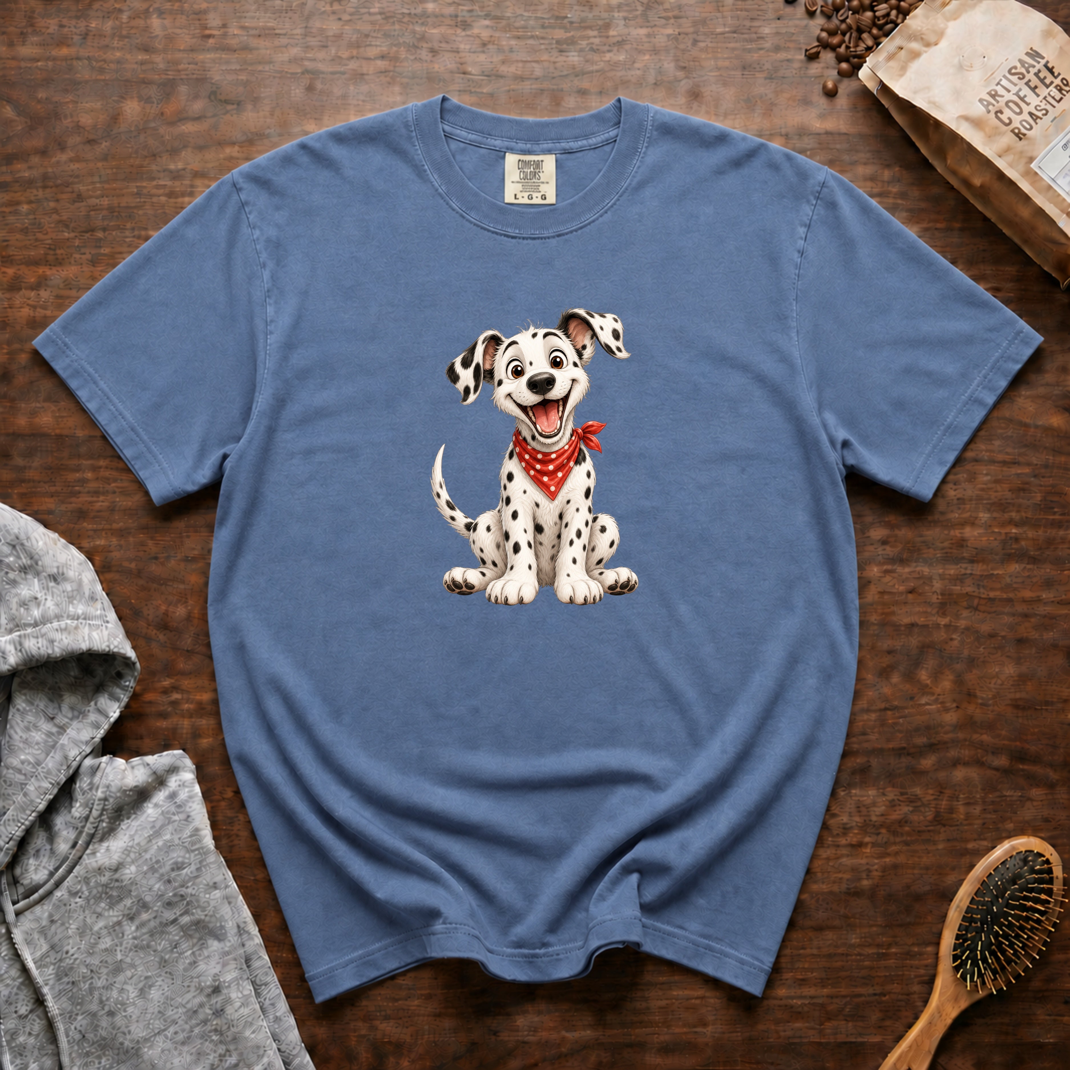 Grinning Dalmatian T-Shirt — Blue Jean