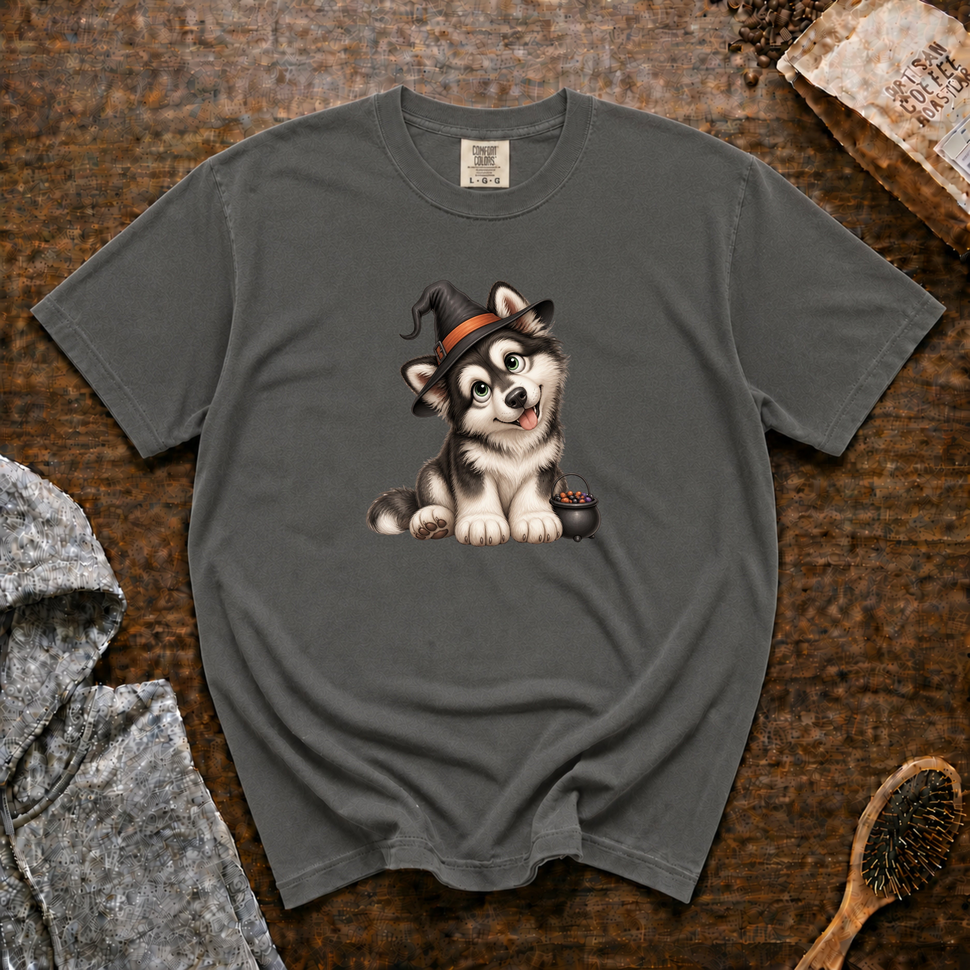 Halloween Alaskan Malamute T-Shirt — Pepper