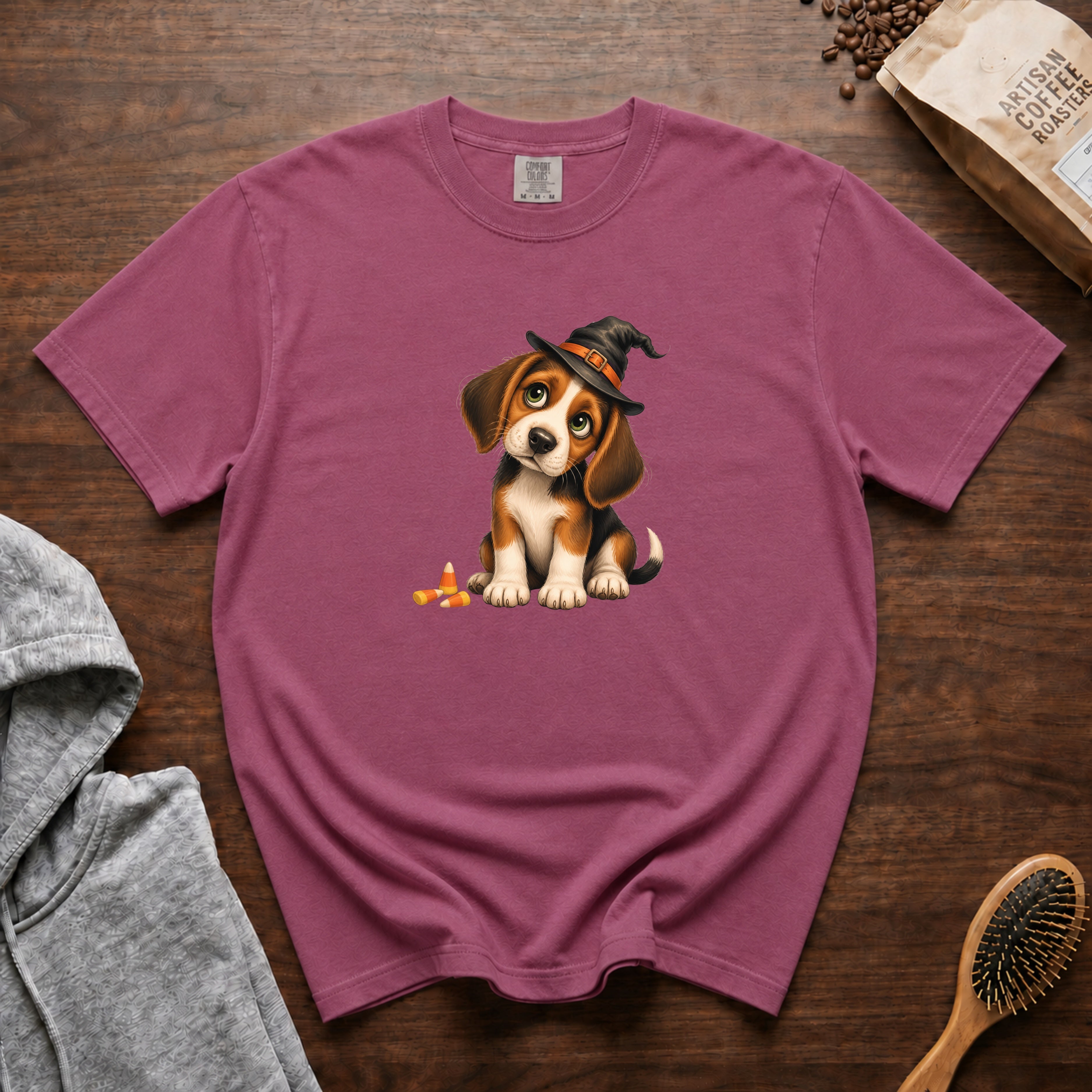 Halloween Beagle T-Shirt — Berry