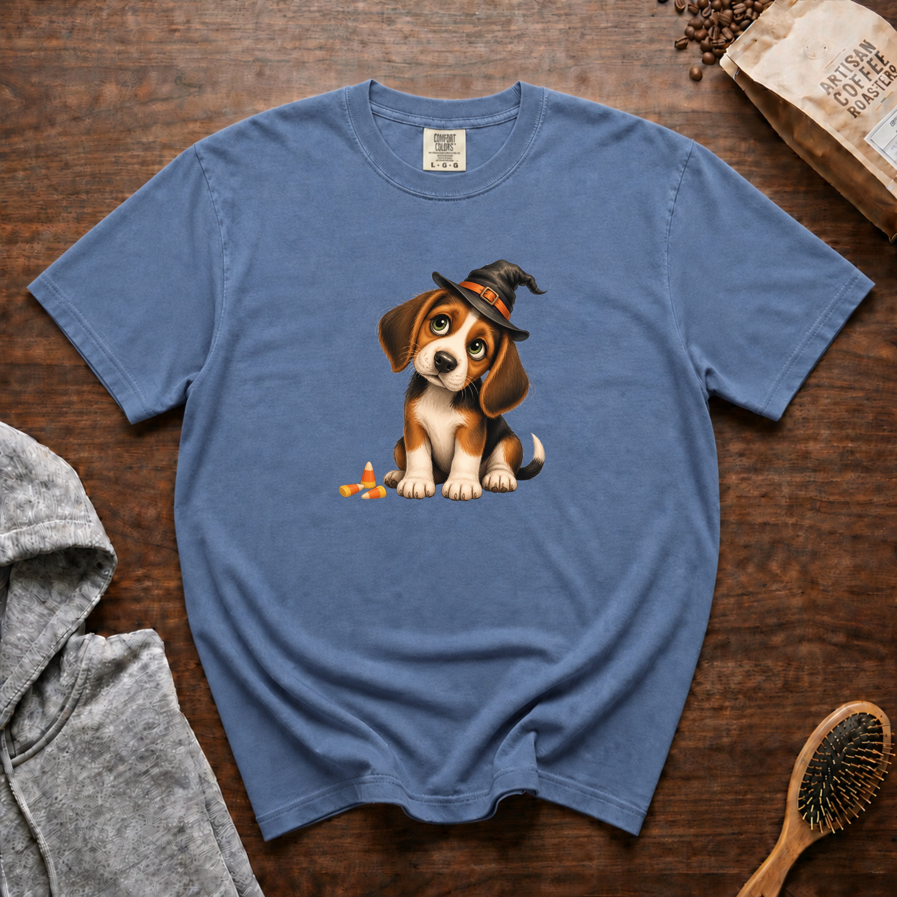 Halloween Beagle T-Shirt — Blue Jean