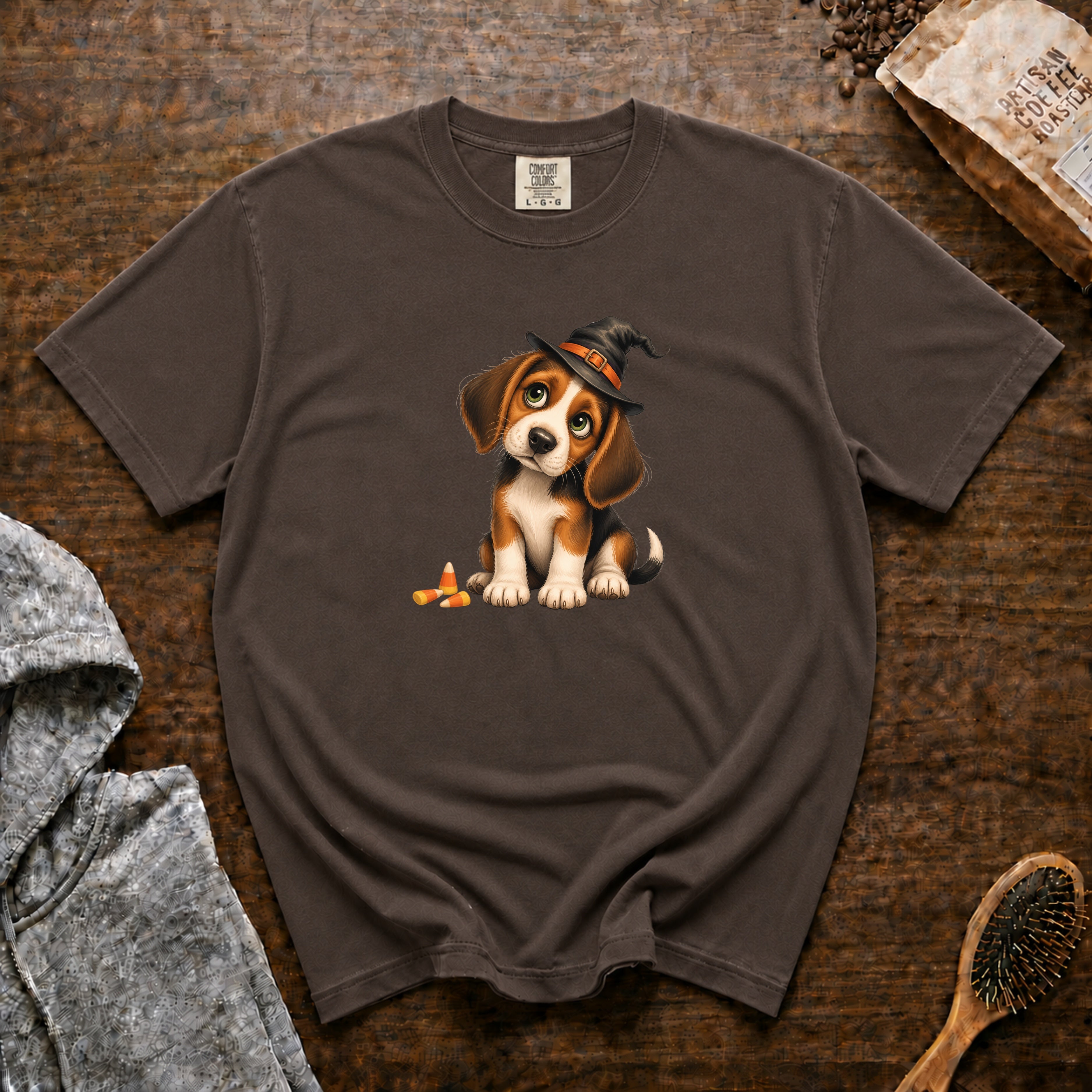 Halloween Beagle T-Shirt — Espresso