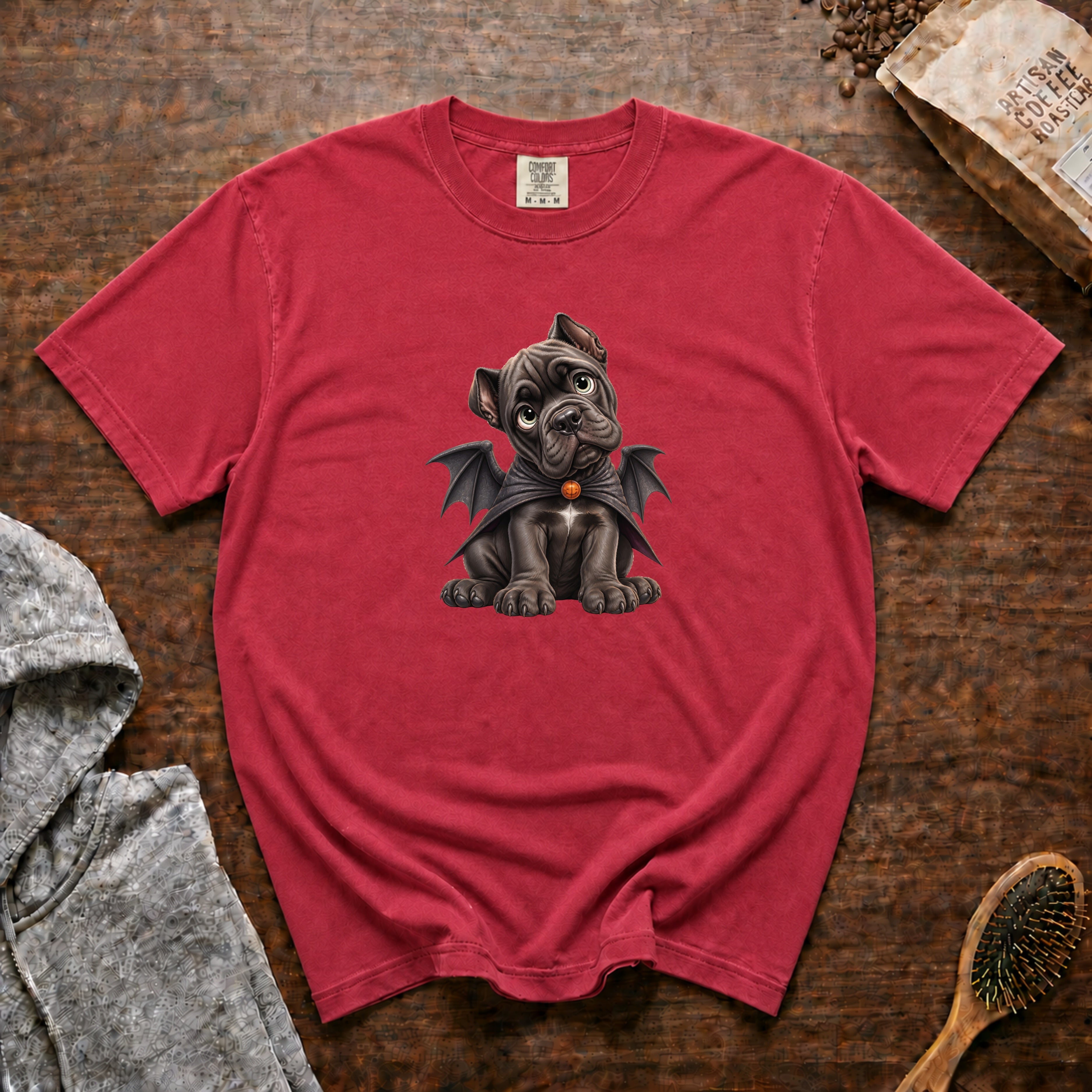 Halloween Cane Corso T-Shirt — Crimson