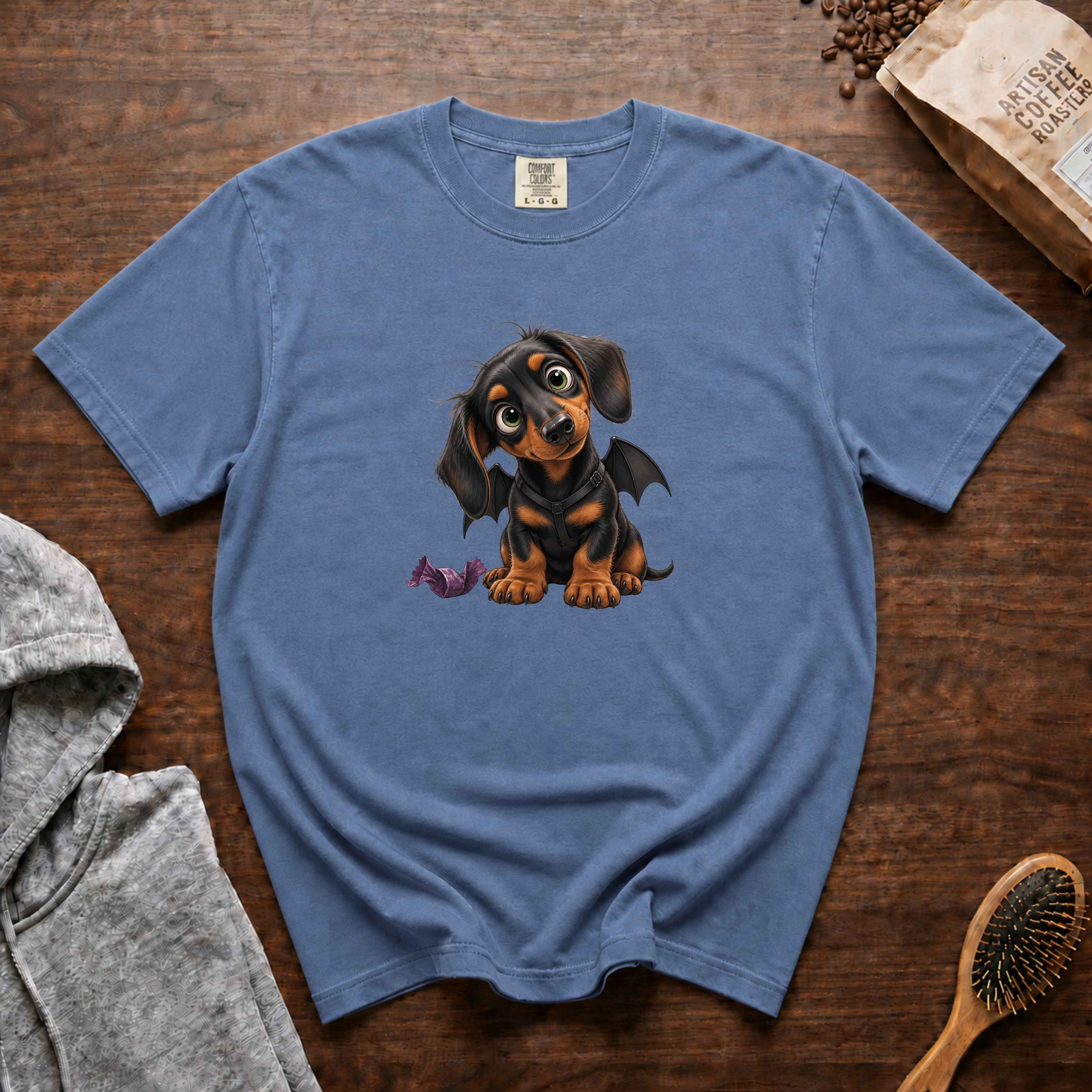 Halloween Dachshund T-Shirt — Blue Jean