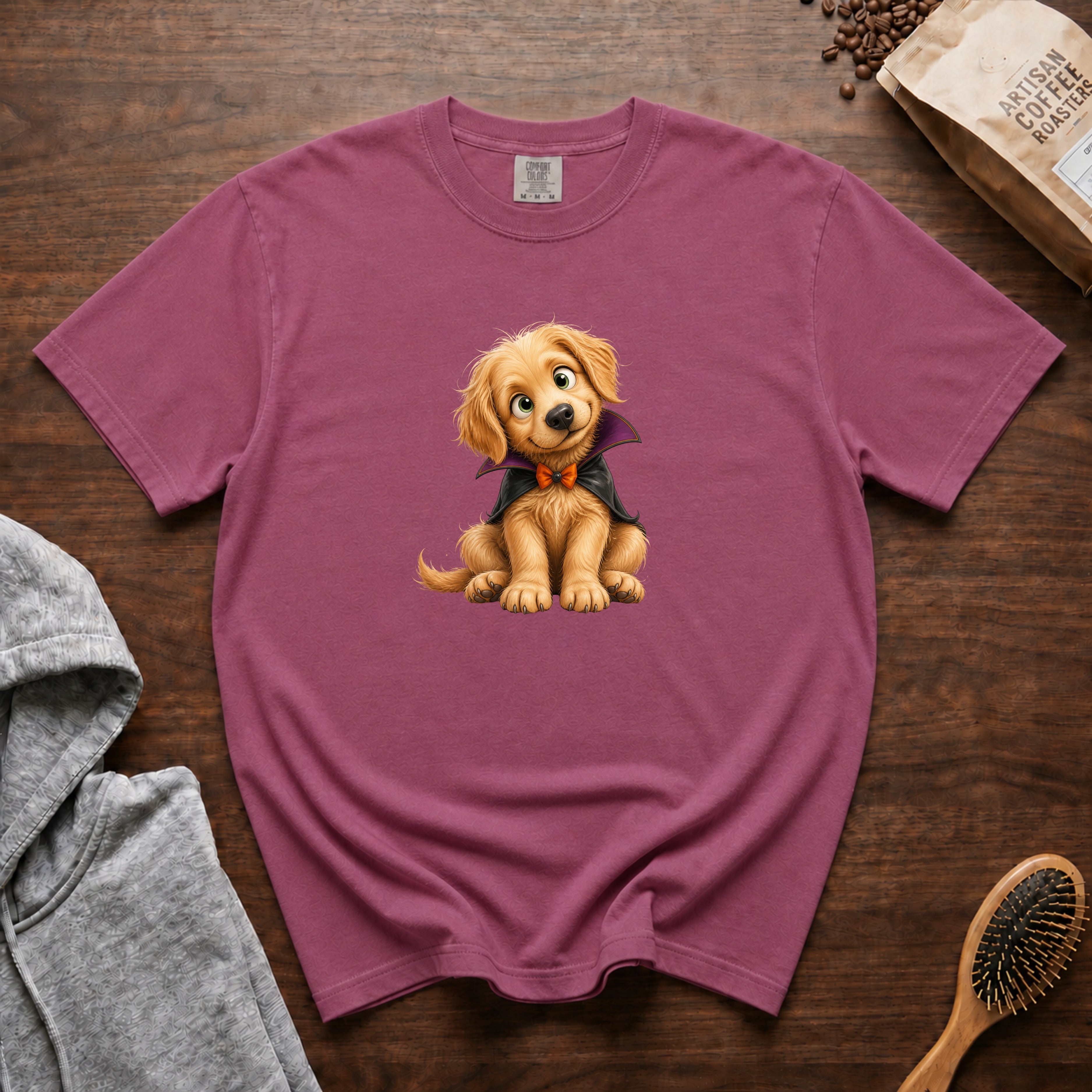 Halloween Golden Retriever T-Shirt — Berry