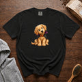 Halloween Golden Retriever T-Shirt — Black