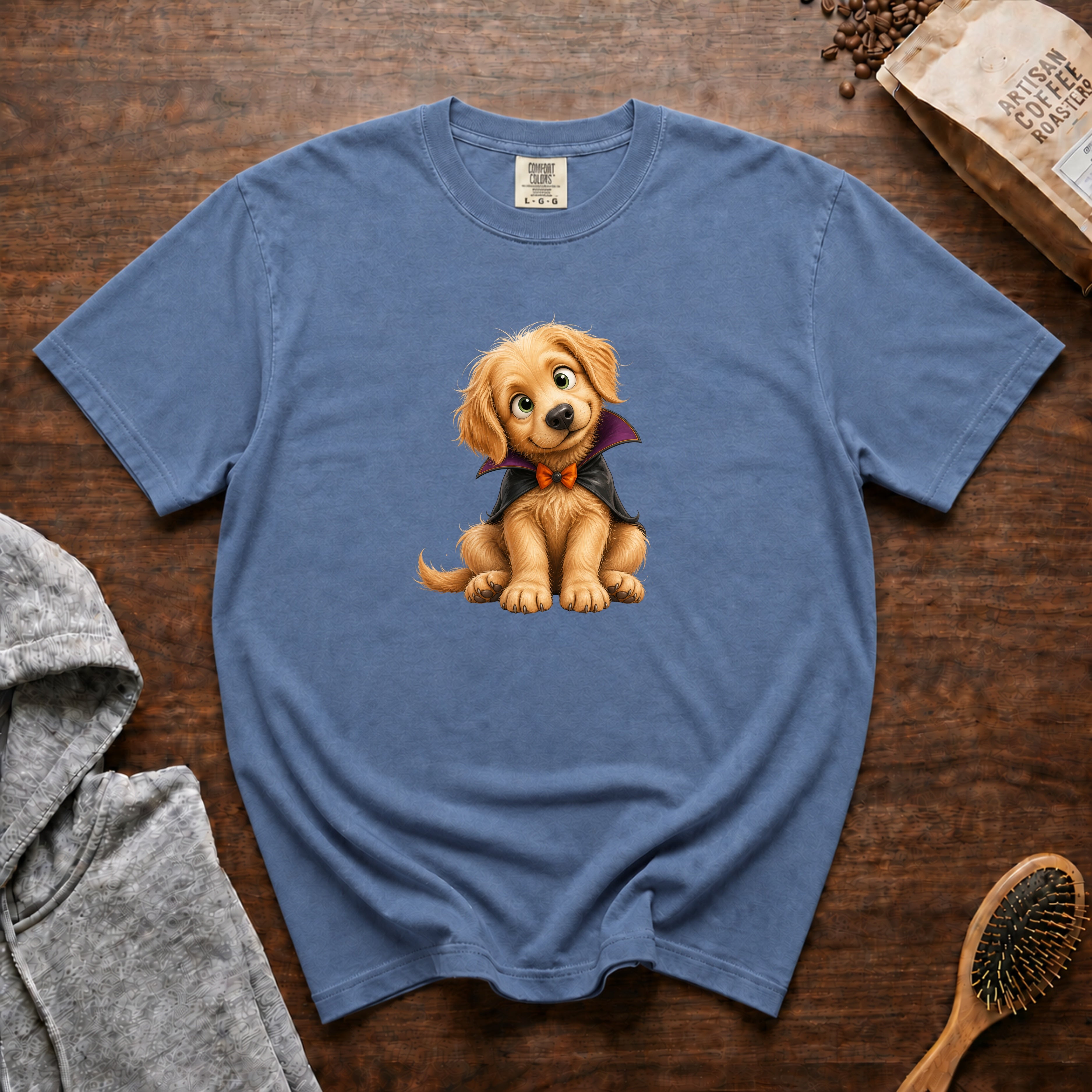 Halloween Golden Retriever T-Shirt — Blue Jean