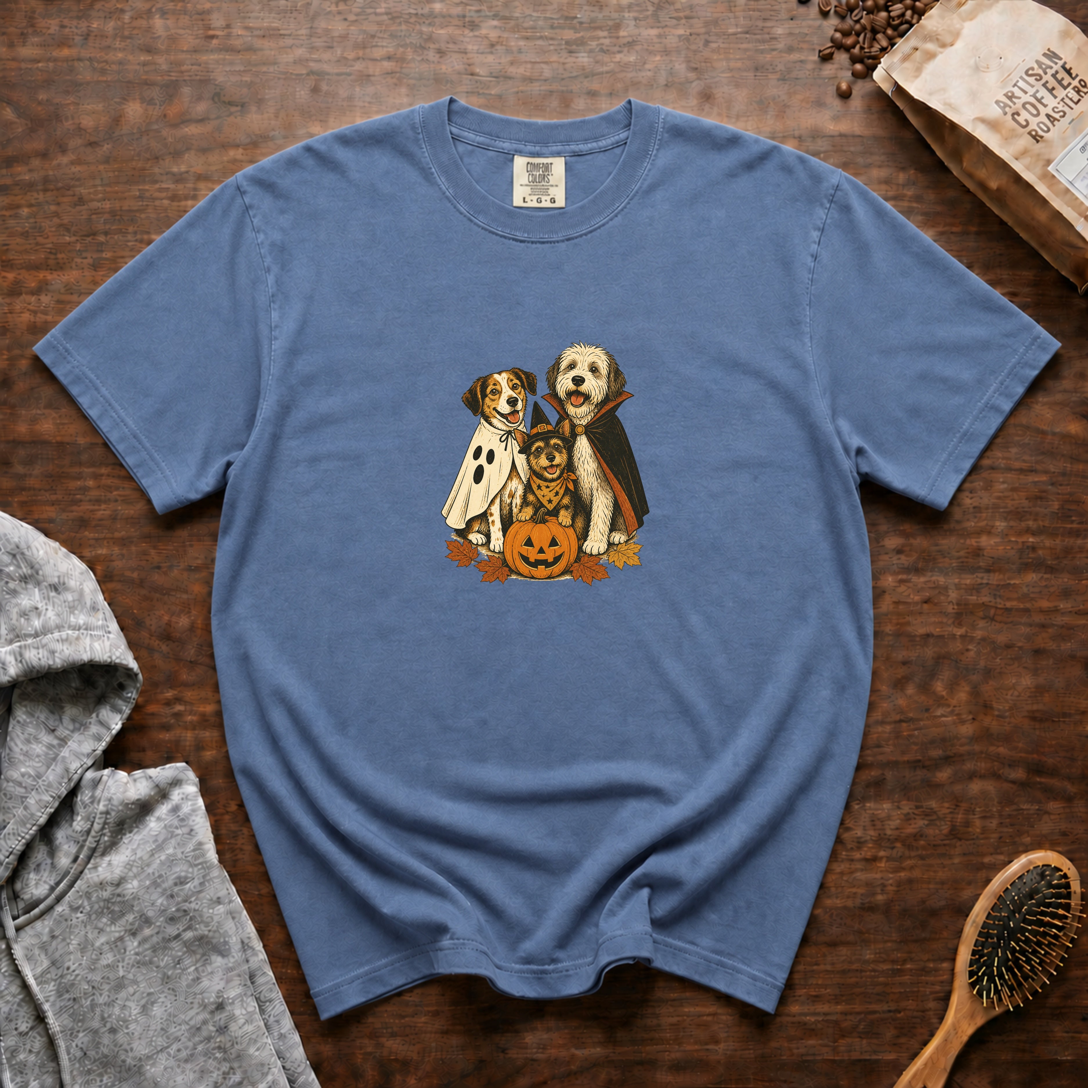 Halloween Group T-Shirt — Blue Jean