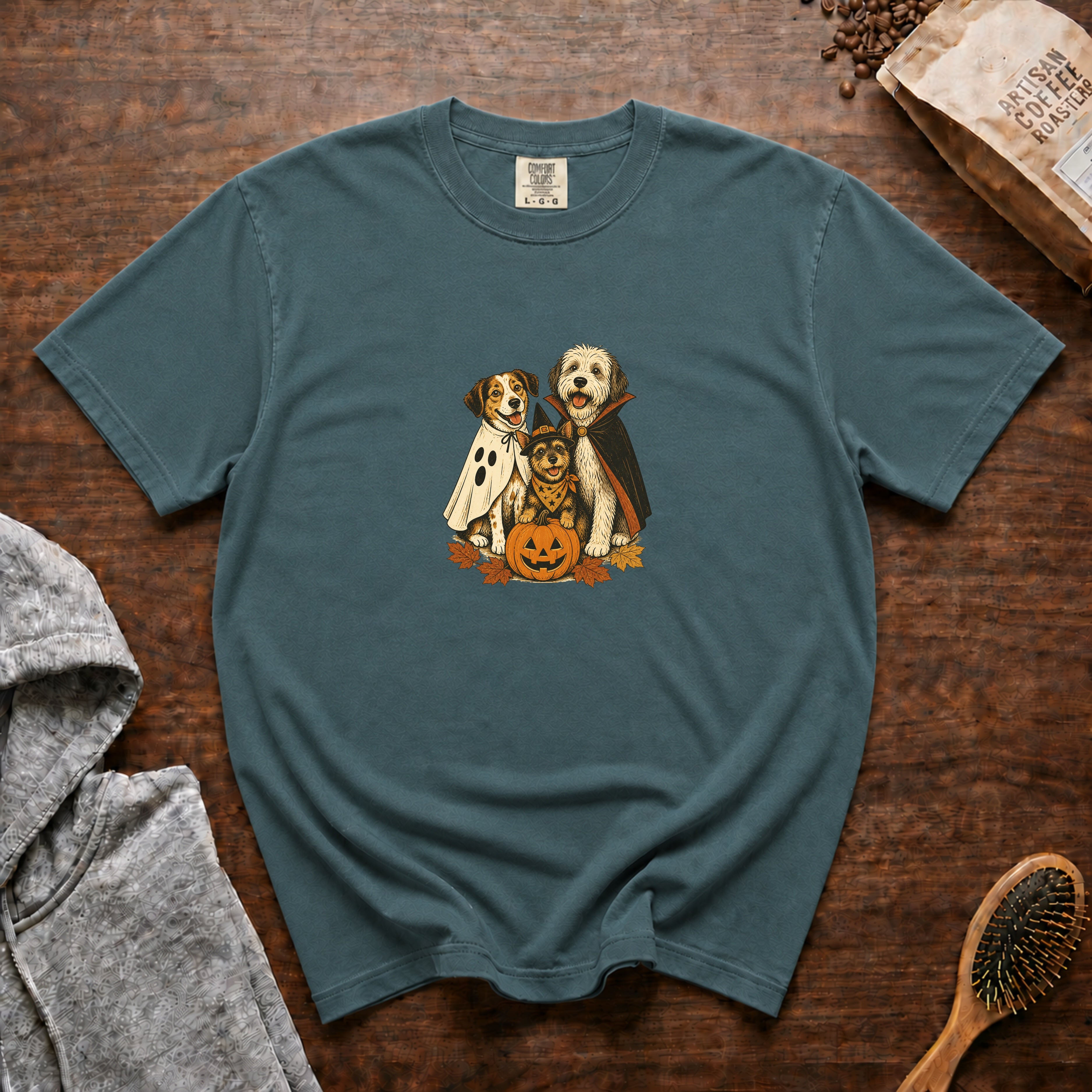 Halloween Group T-Shirt — Blue Spruce