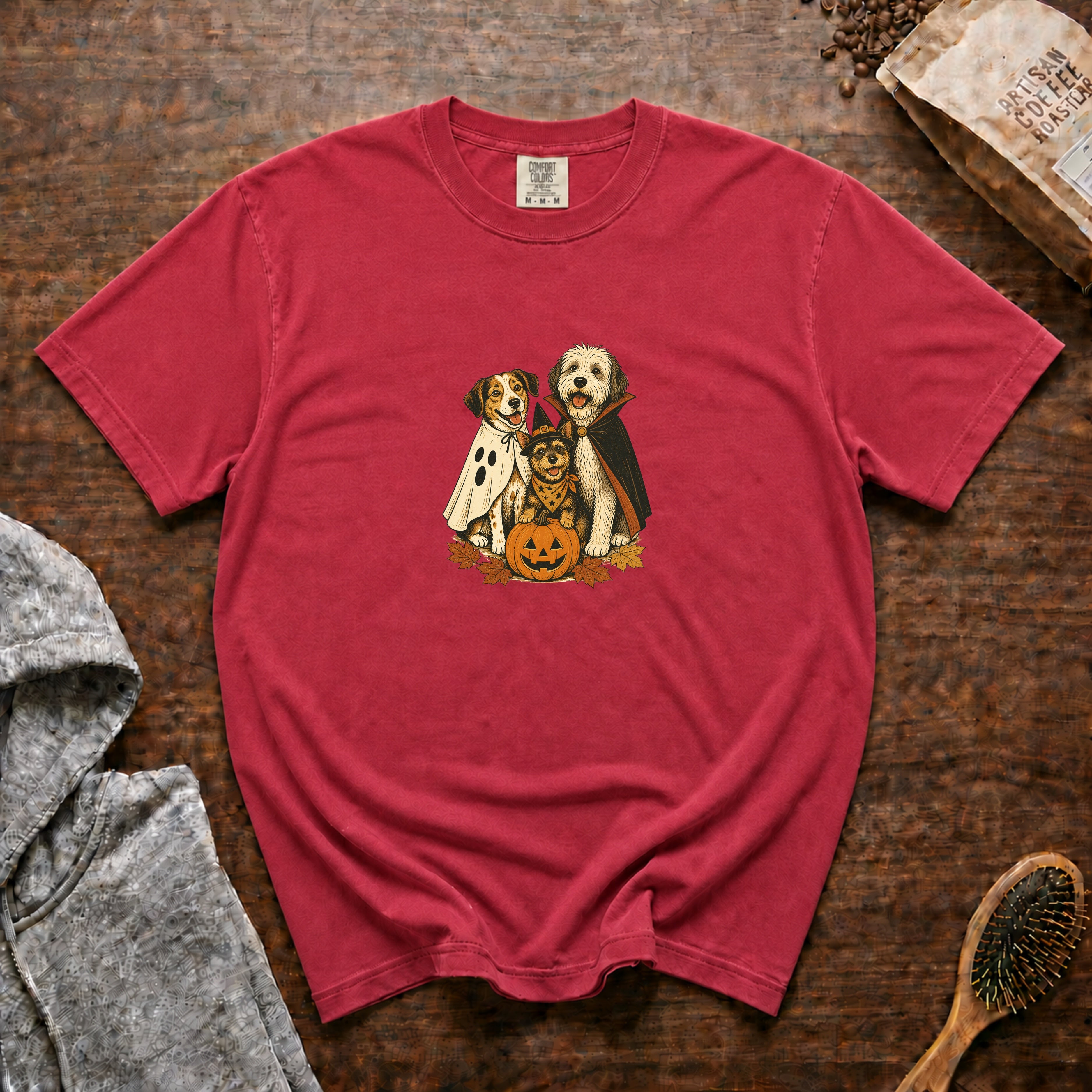 Halloween Group T-Shirt — Crimson