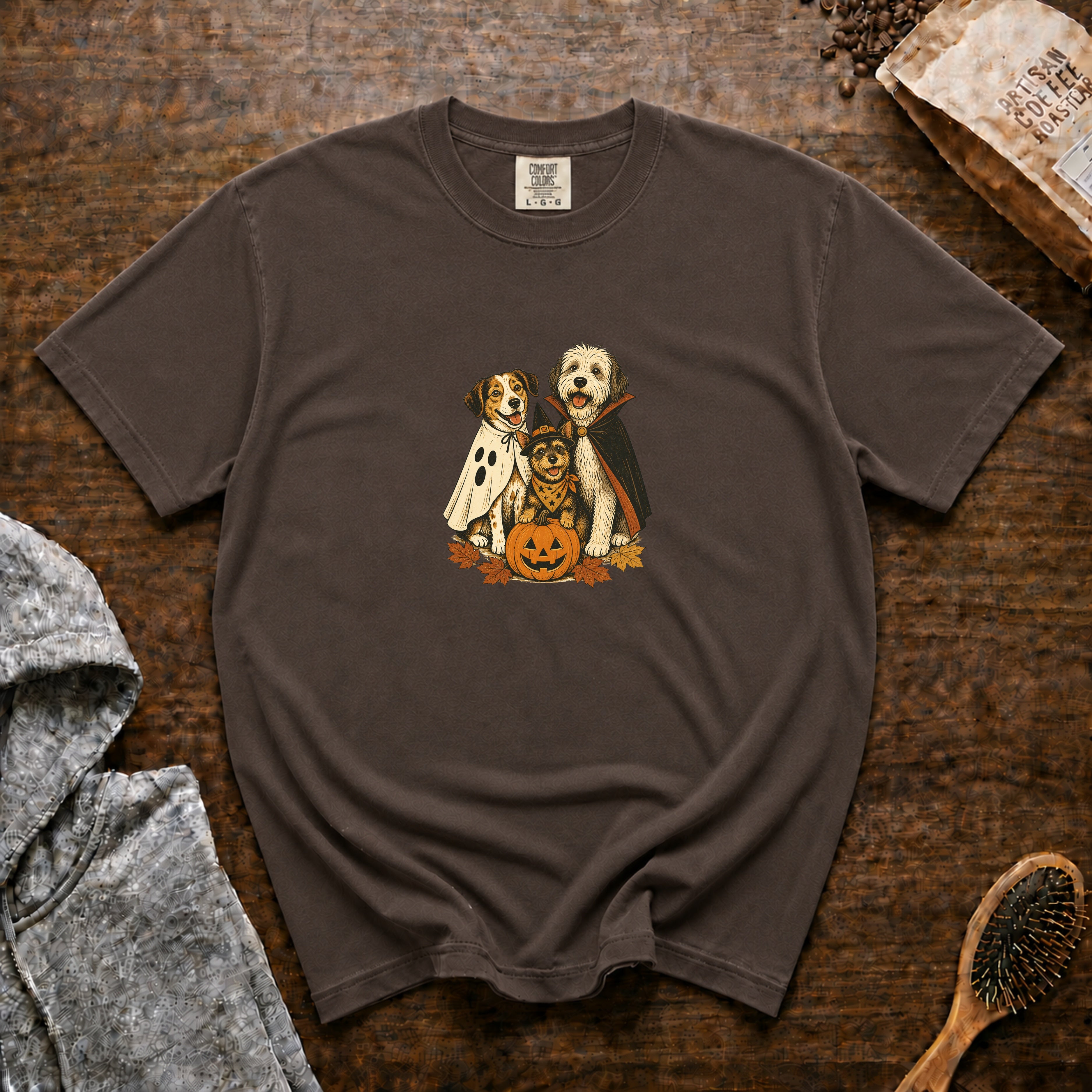 Halloween Group T-Shirt — Espresso