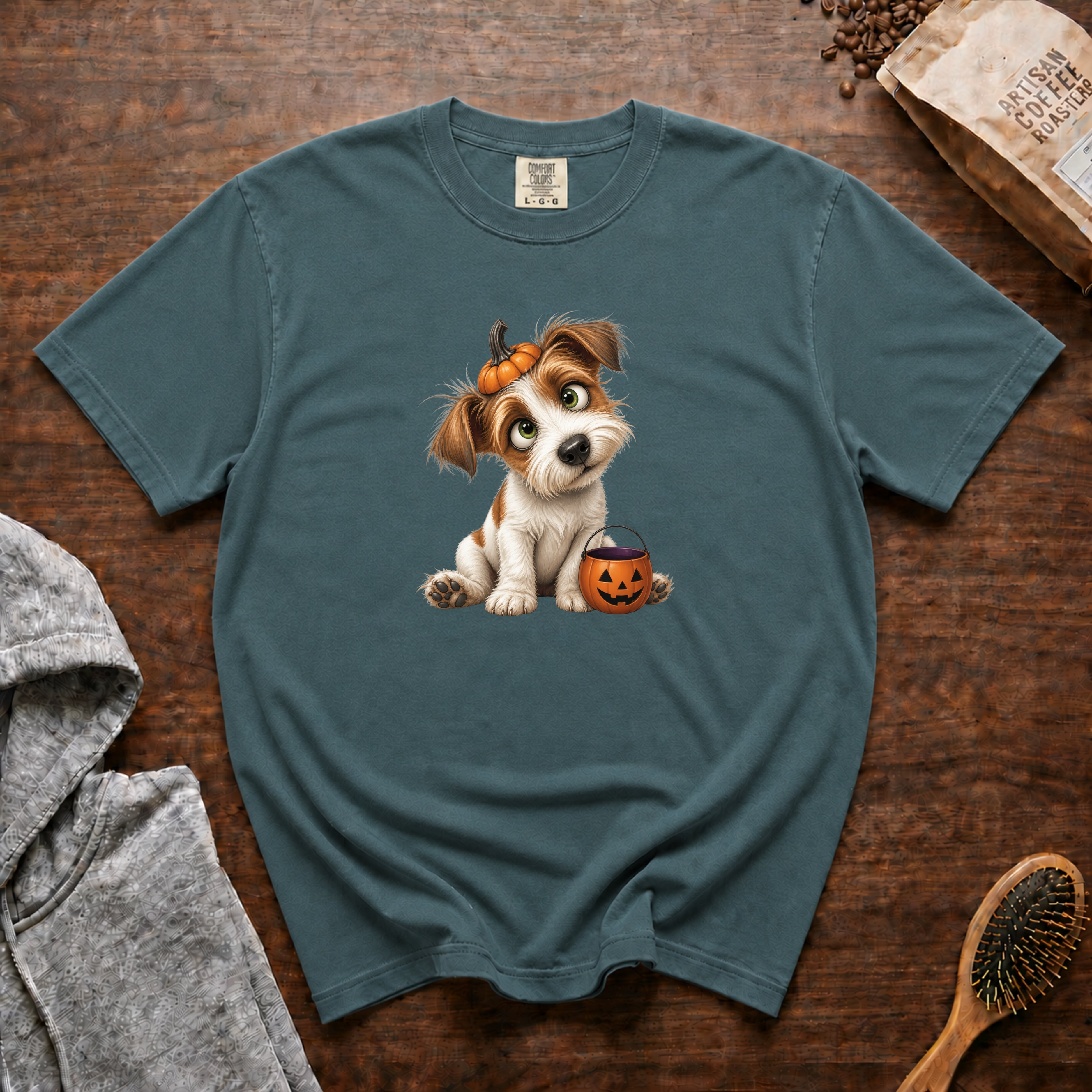 Halloween Jack Russell Terrier T-Shirt — Blue Spruce
