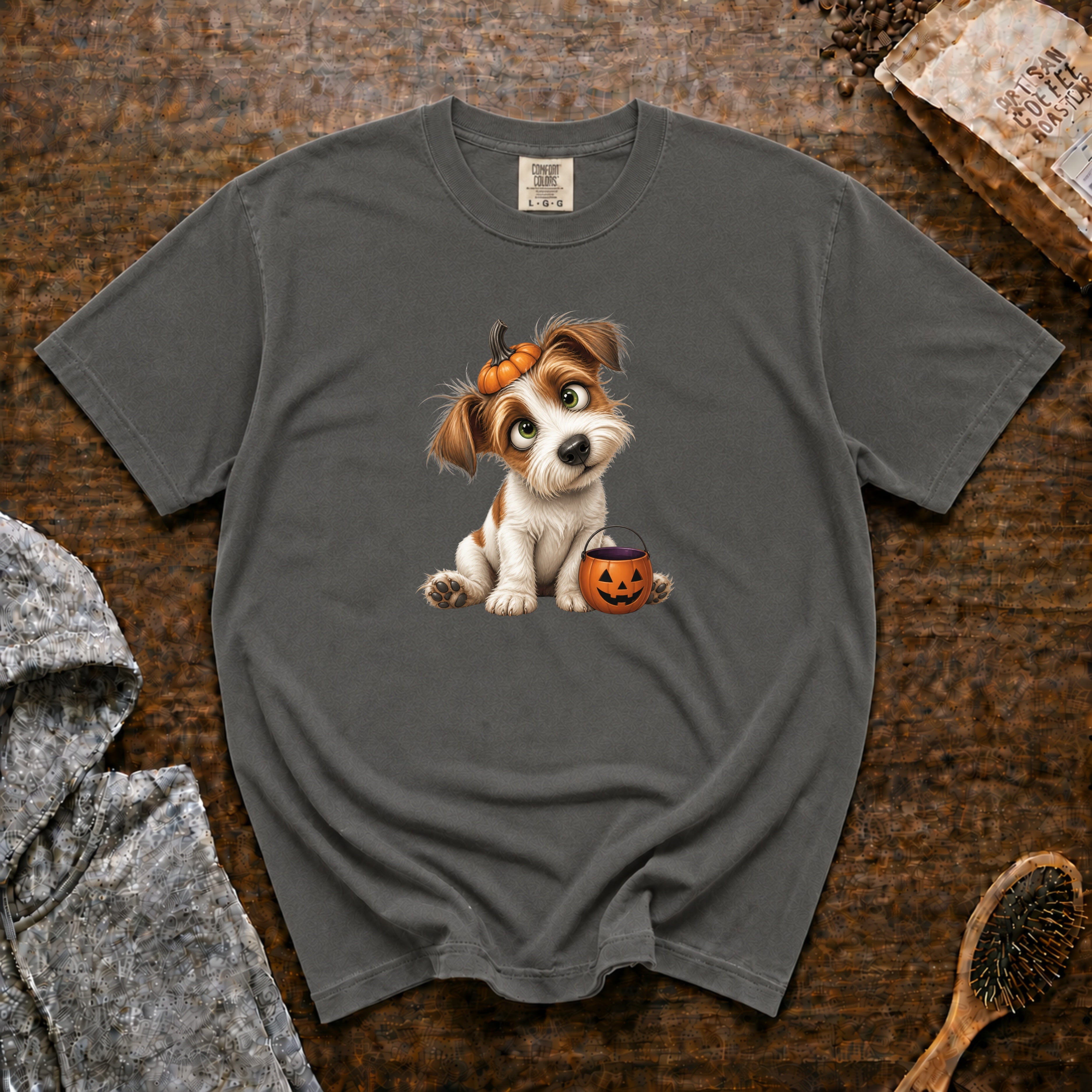 Halloween Jack Russell Terrier T-Shirt — Pepper