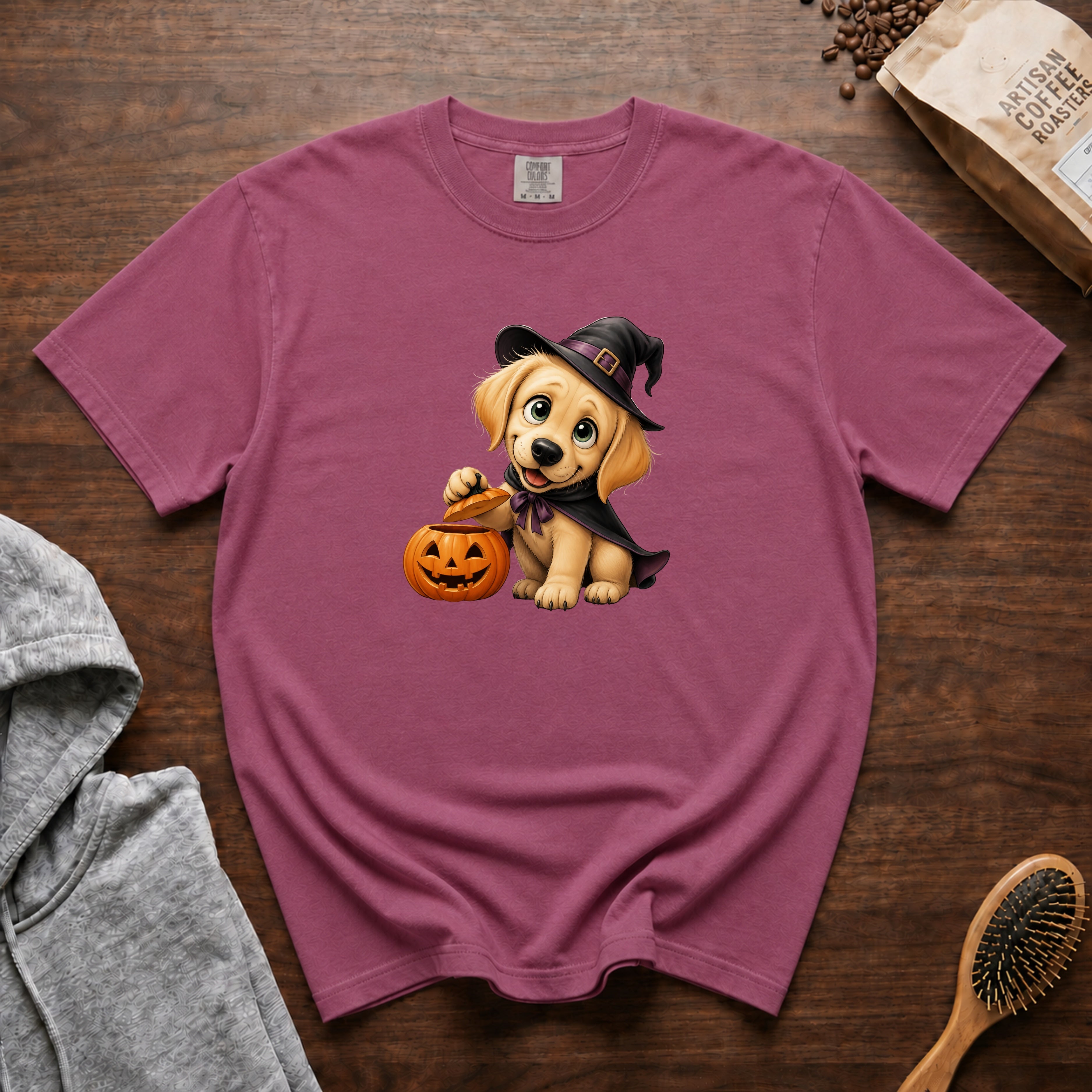 Halloween Labrador Retriever T-Shirt — Berry