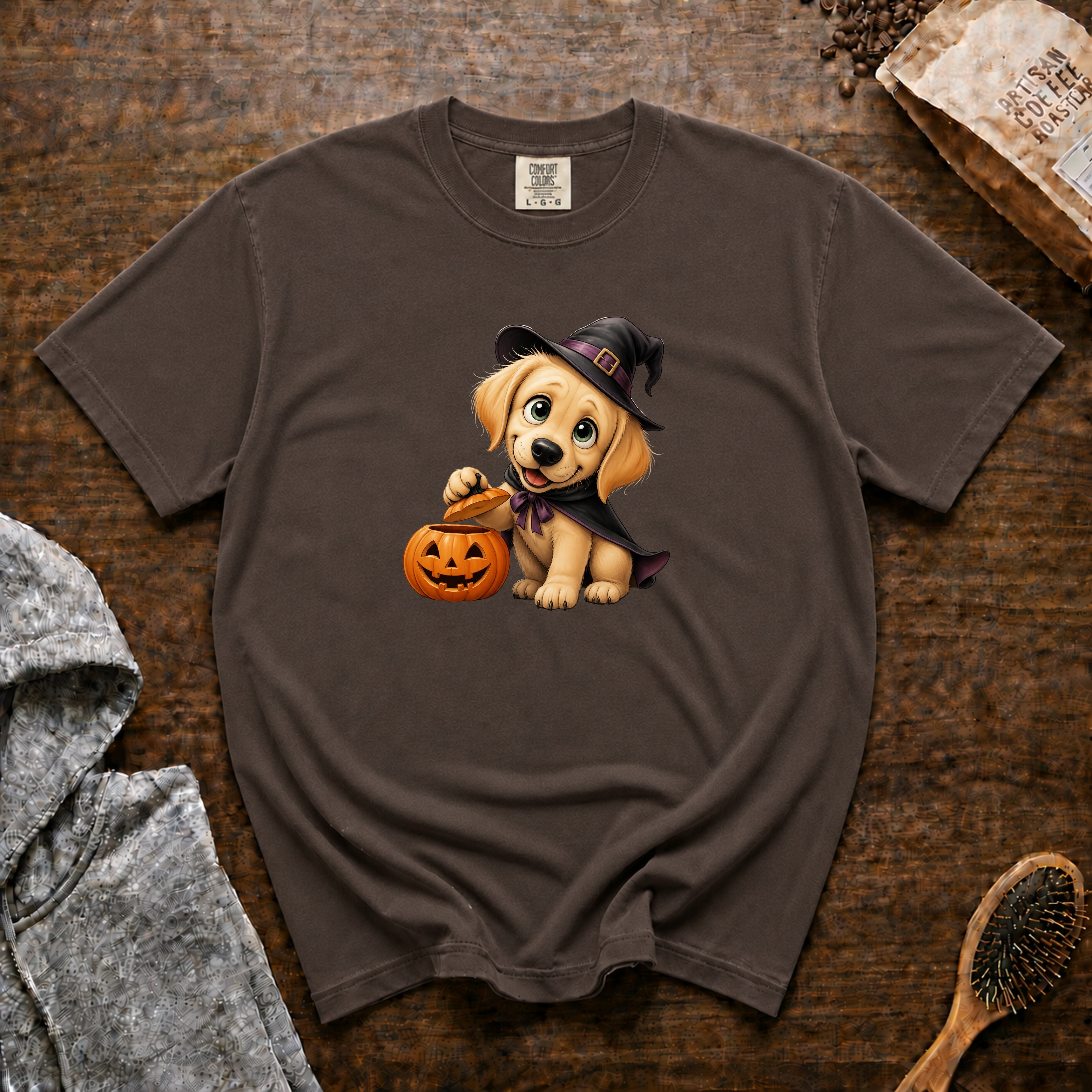 Halloween Labrador Retriever T-Shirt — Espresso