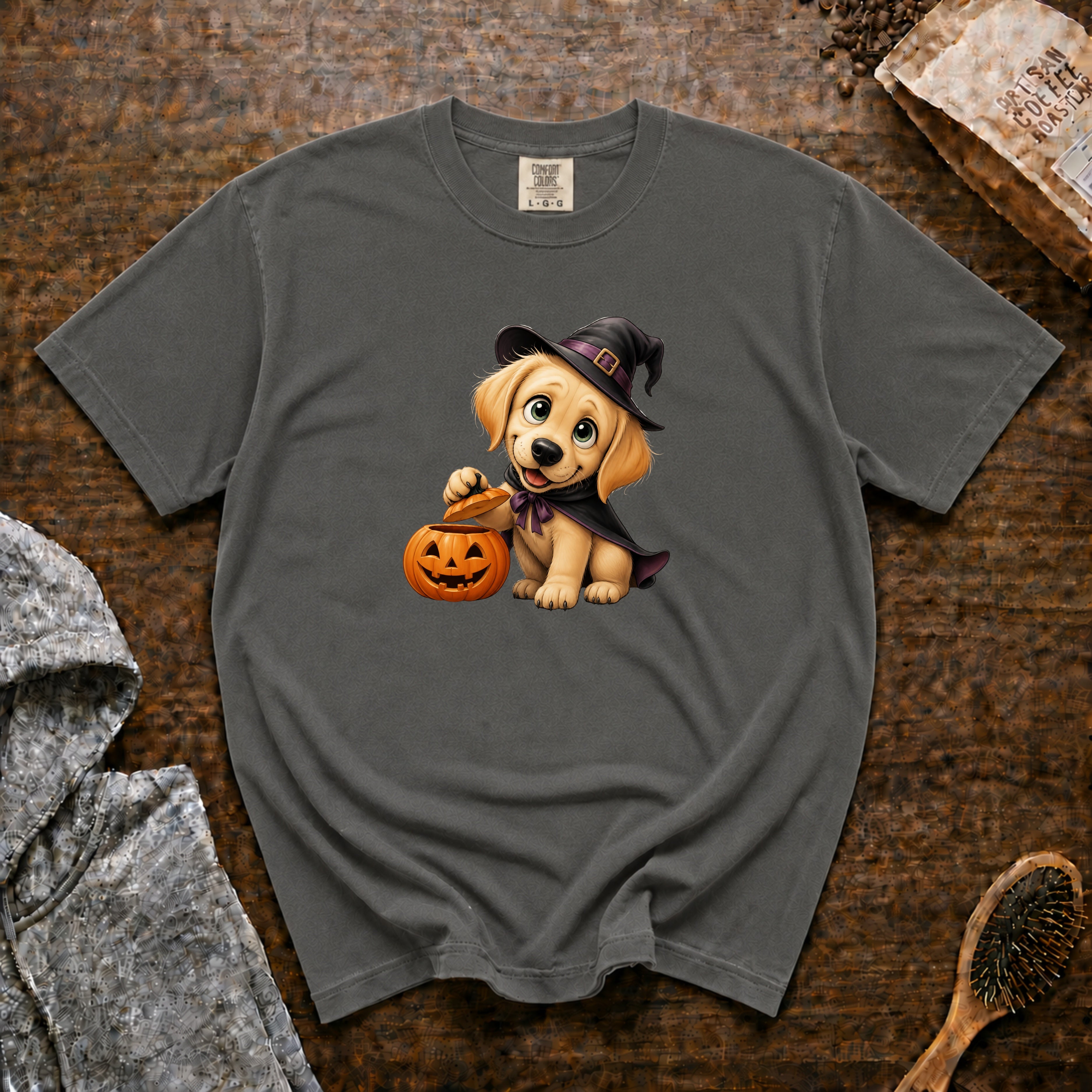 Halloween Labrador Retriever T-Shirt — Pepper