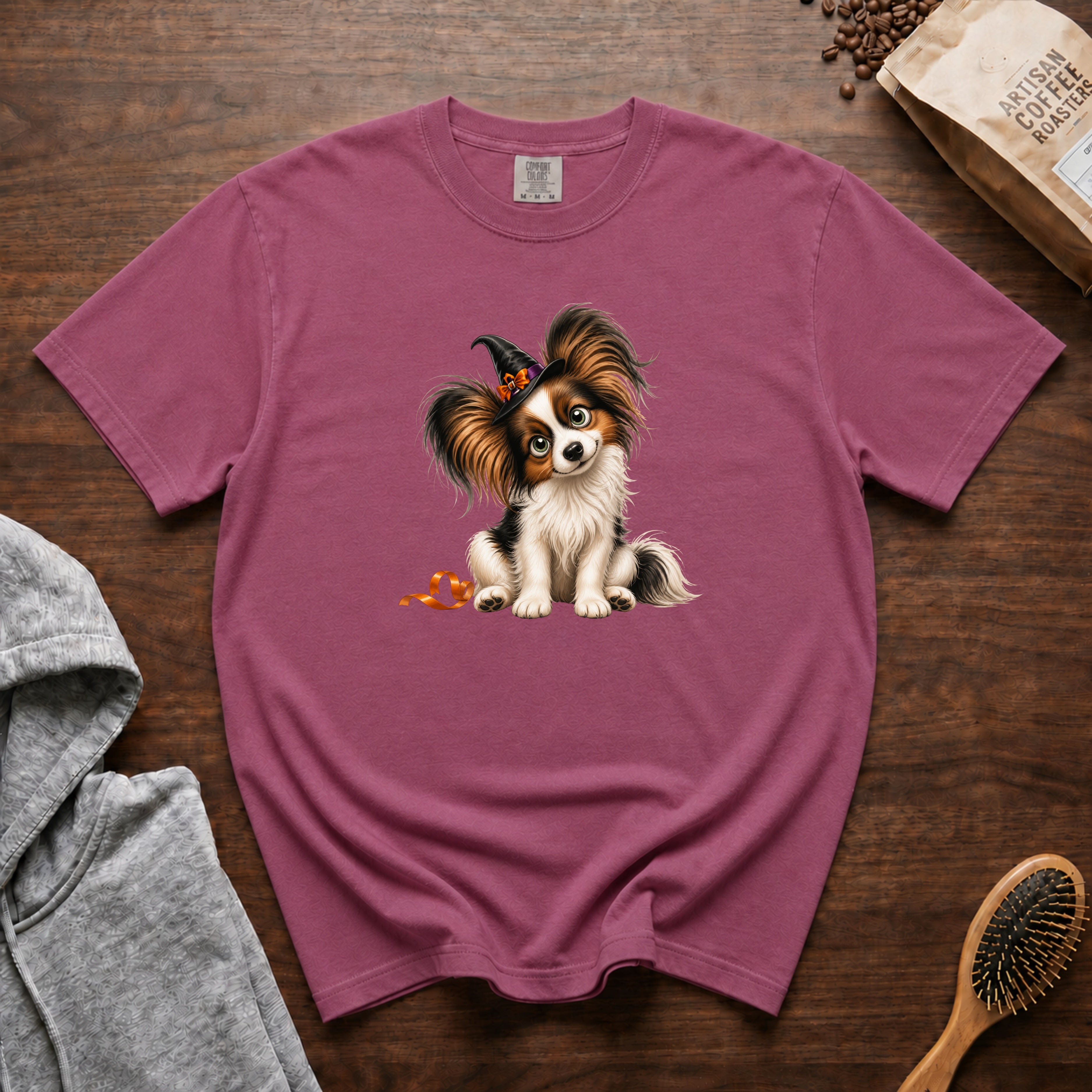 Halloween Papillon T-Shirt — Berry