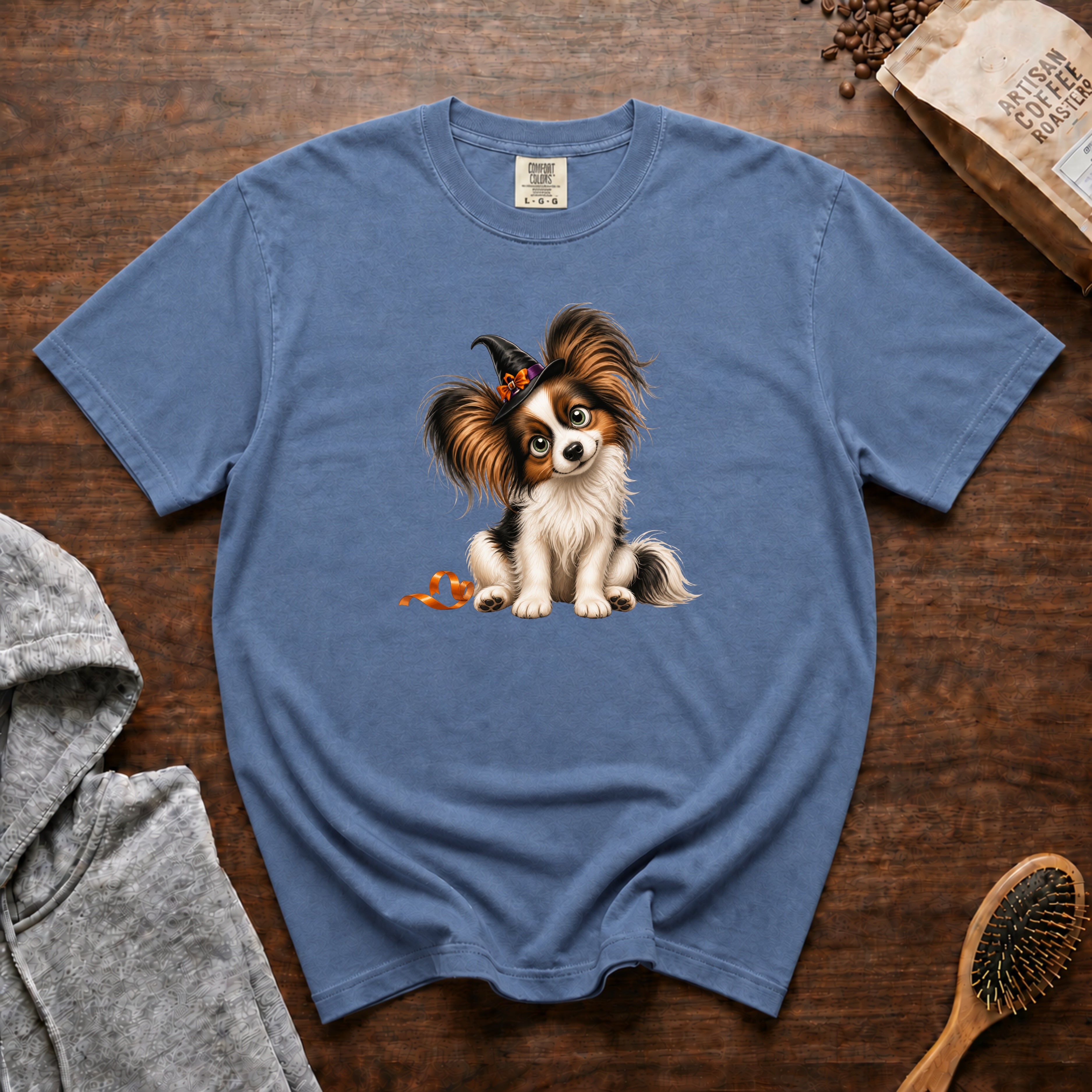 Halloween Papillon T-Shirt — Blue Jean