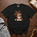 Halloween Shetland Sheepdog T-Shirt — Black
