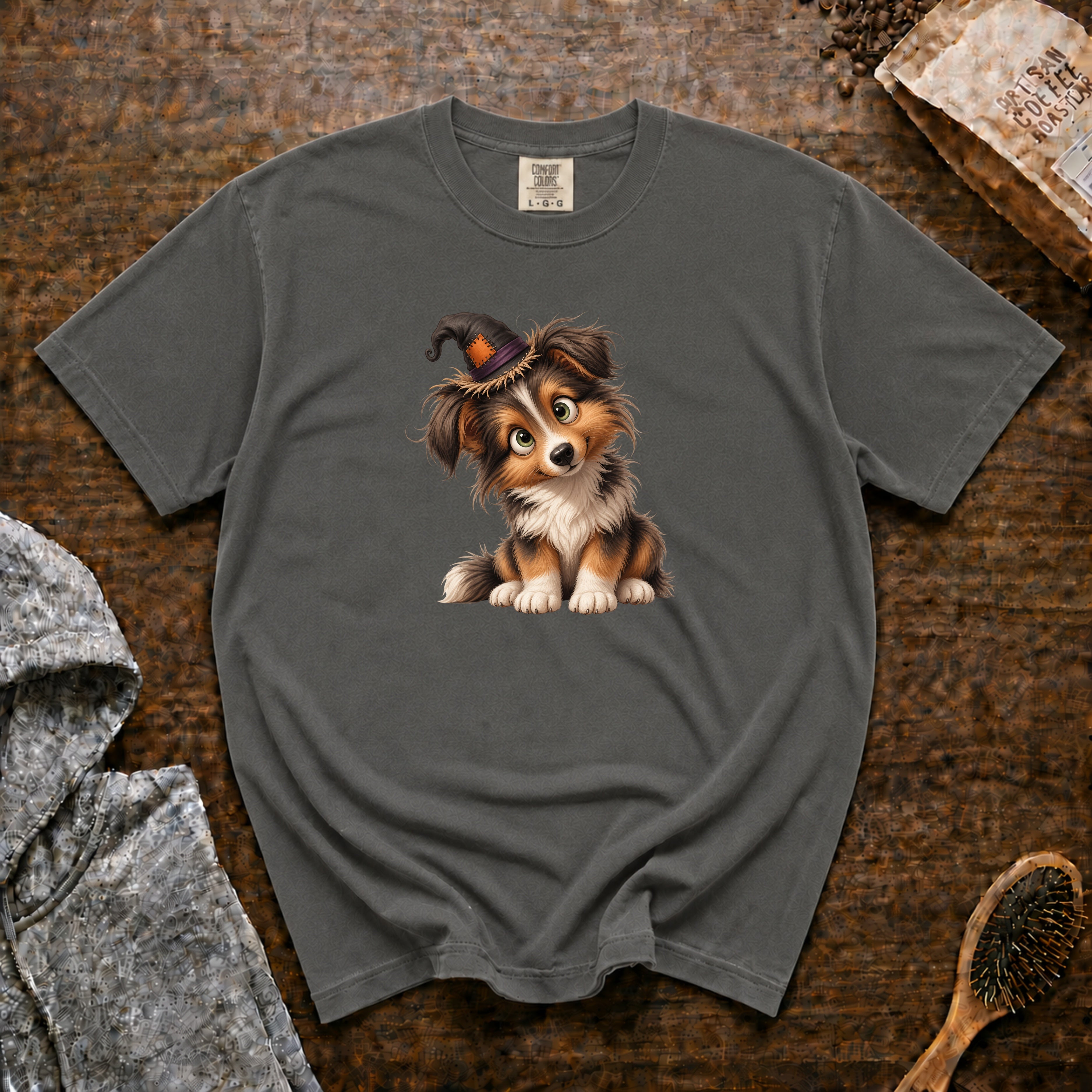 Halloween Shetland Sheepdog T-Shirt — Pepper