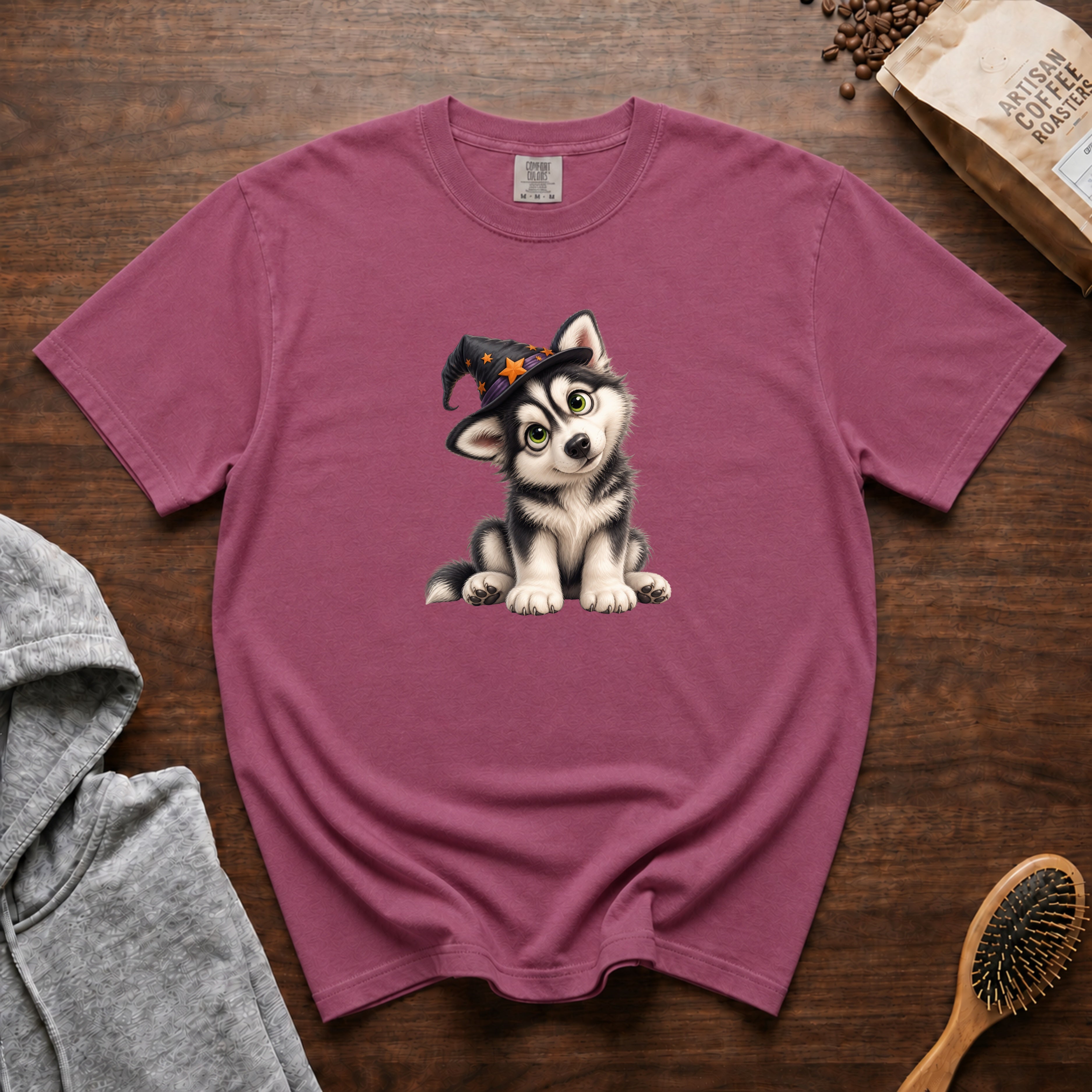 Halloween Siberian Husky T-Shirt — Berry