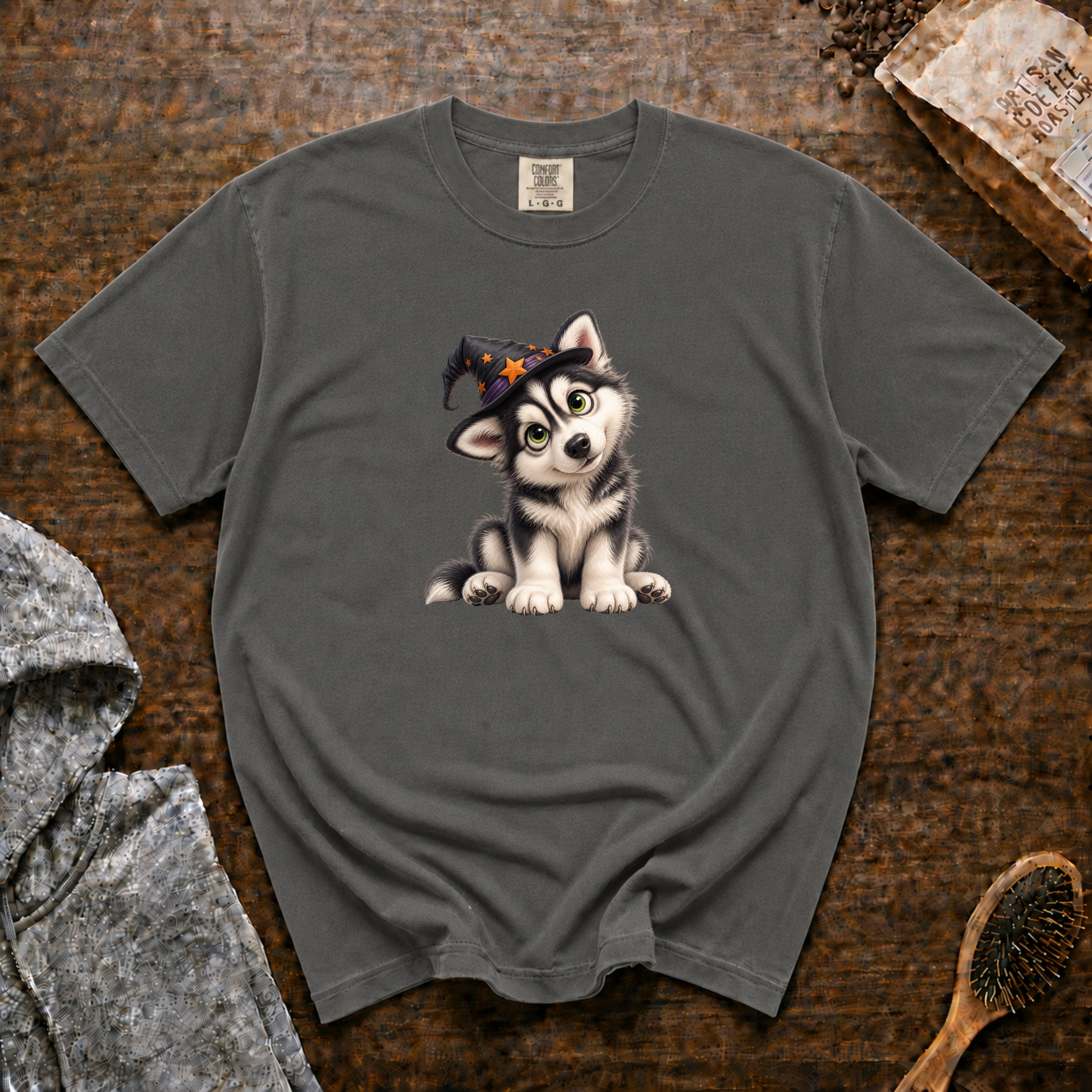 Halloween Siberian Husky T-Shirt — Pepper