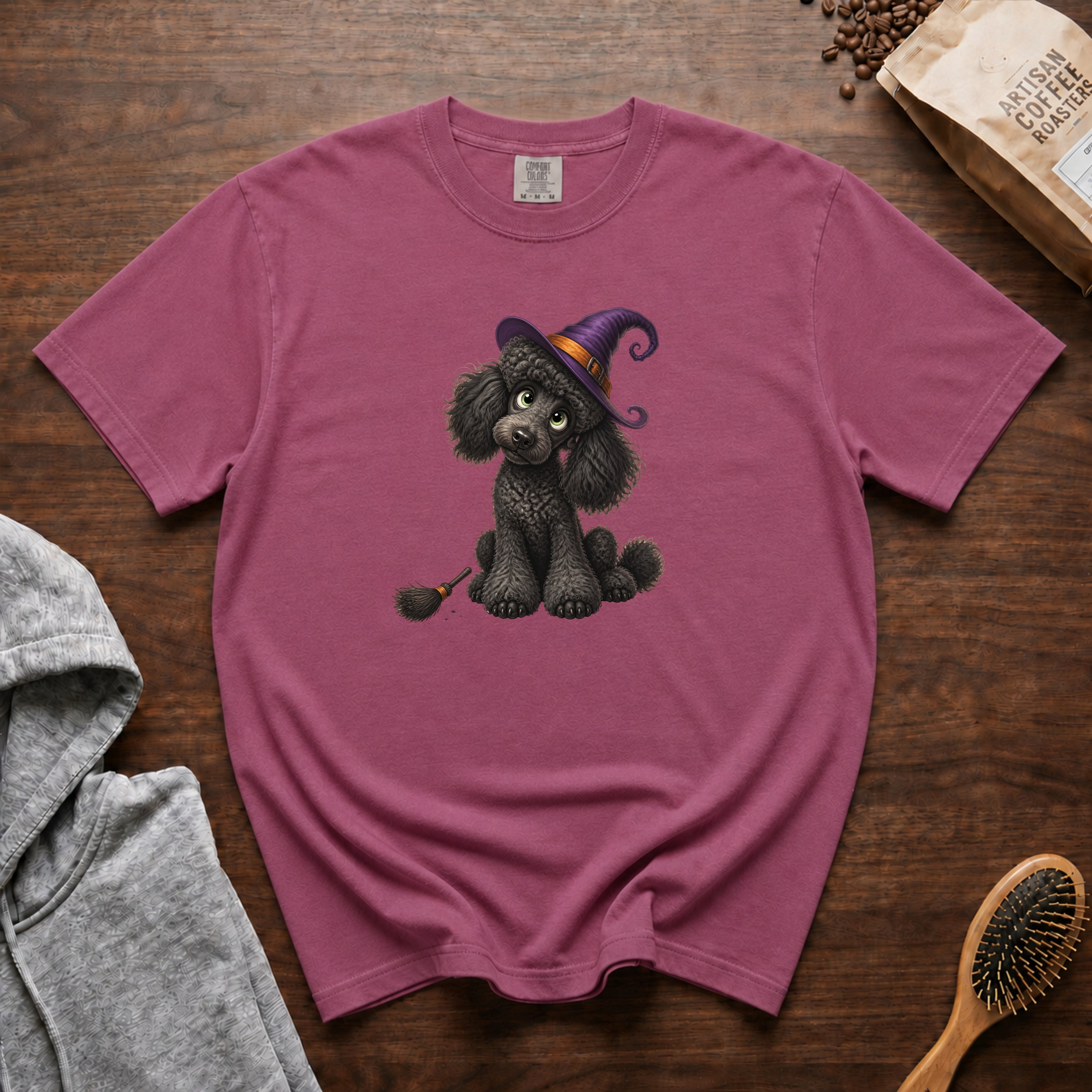 Halloween Standard Poodle T-Shirt — Berry