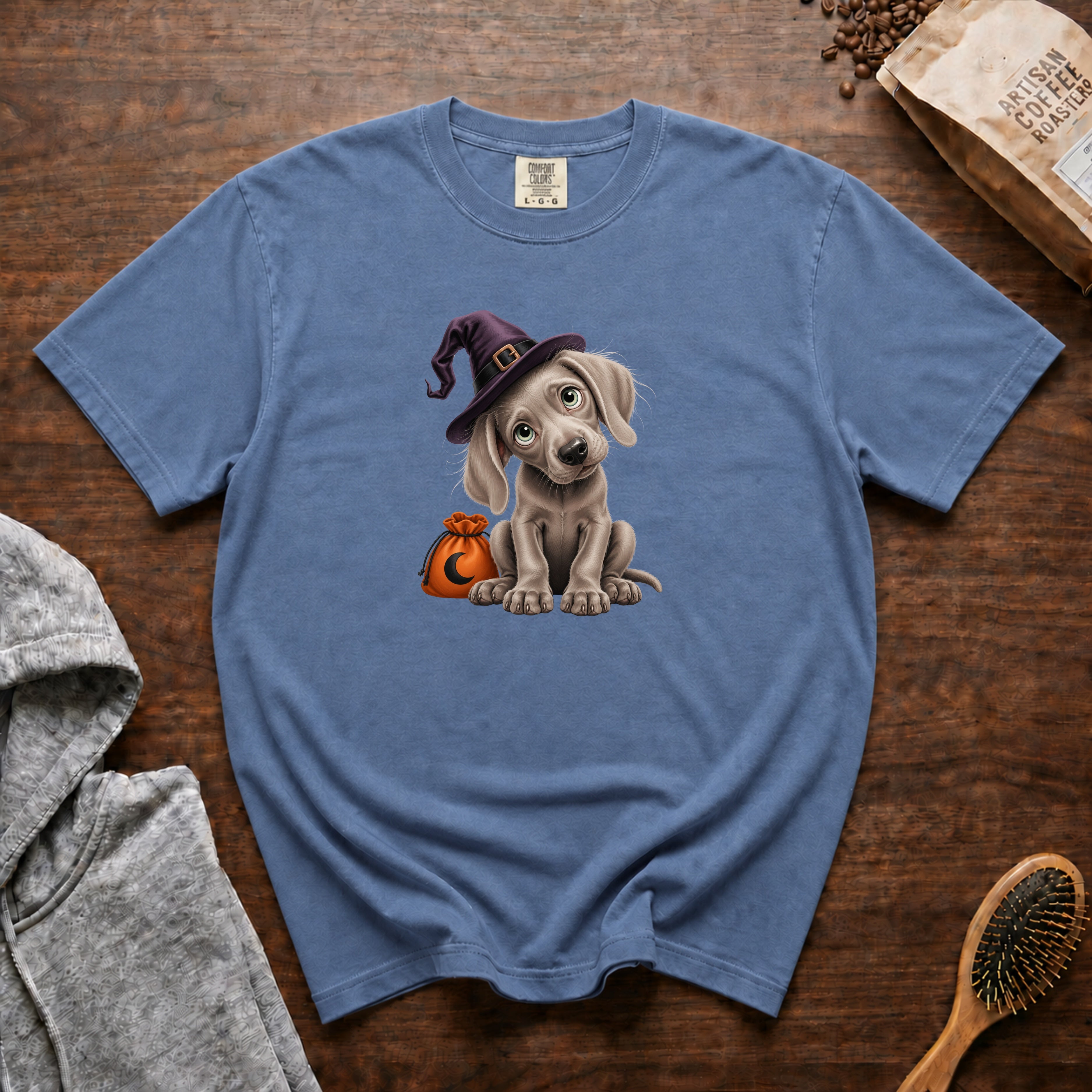 Halloween Weimaraner T-Shirt — Blue Jean