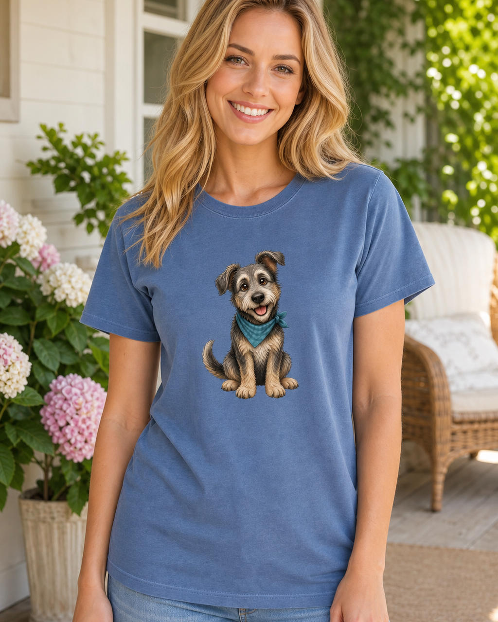 Happy Senior T-Shirt | Senior Dog Lover Gift Tee