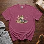 Happy Trails & Hot Coffee T-Shirt — Berry