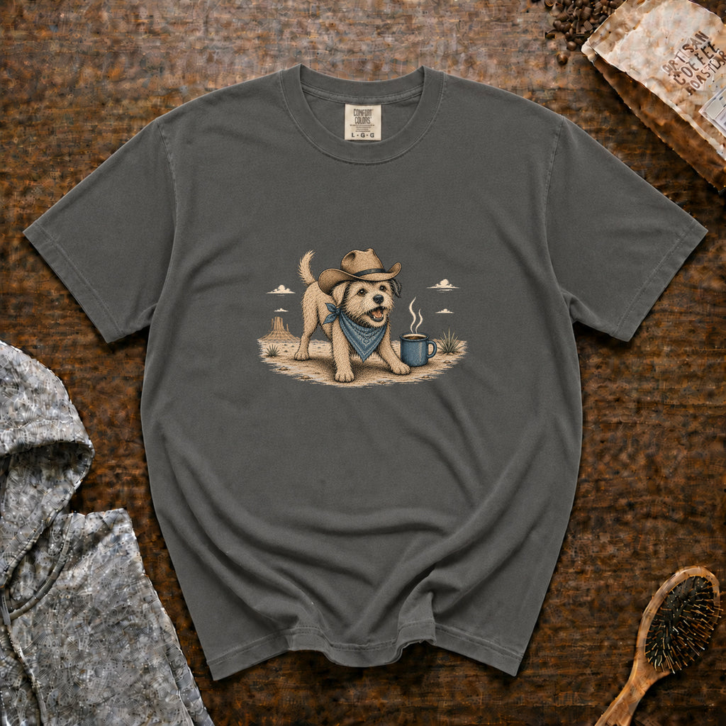 Happy Trails & Hot Coffee T-Shirt — Pepper