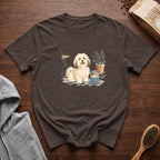 Havanese Patio Latte T-Shirt — Espresso