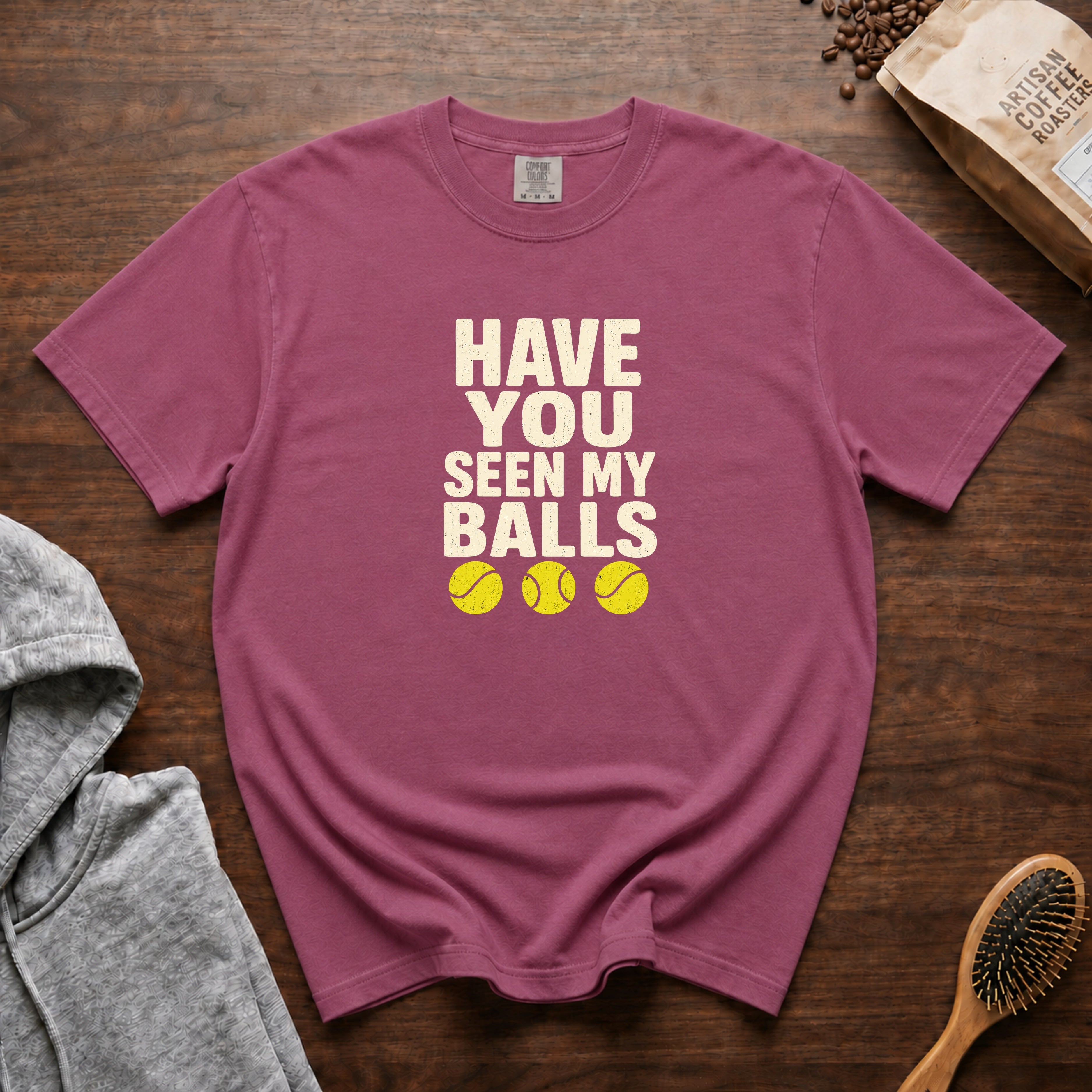 Have You Seen My Balls T-Shirt — Berry