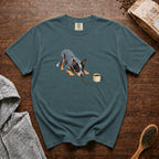 Herding The Beans T-Shirt — Blue Spruce