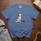 Husky Camp T-Shirt — Blue Jean