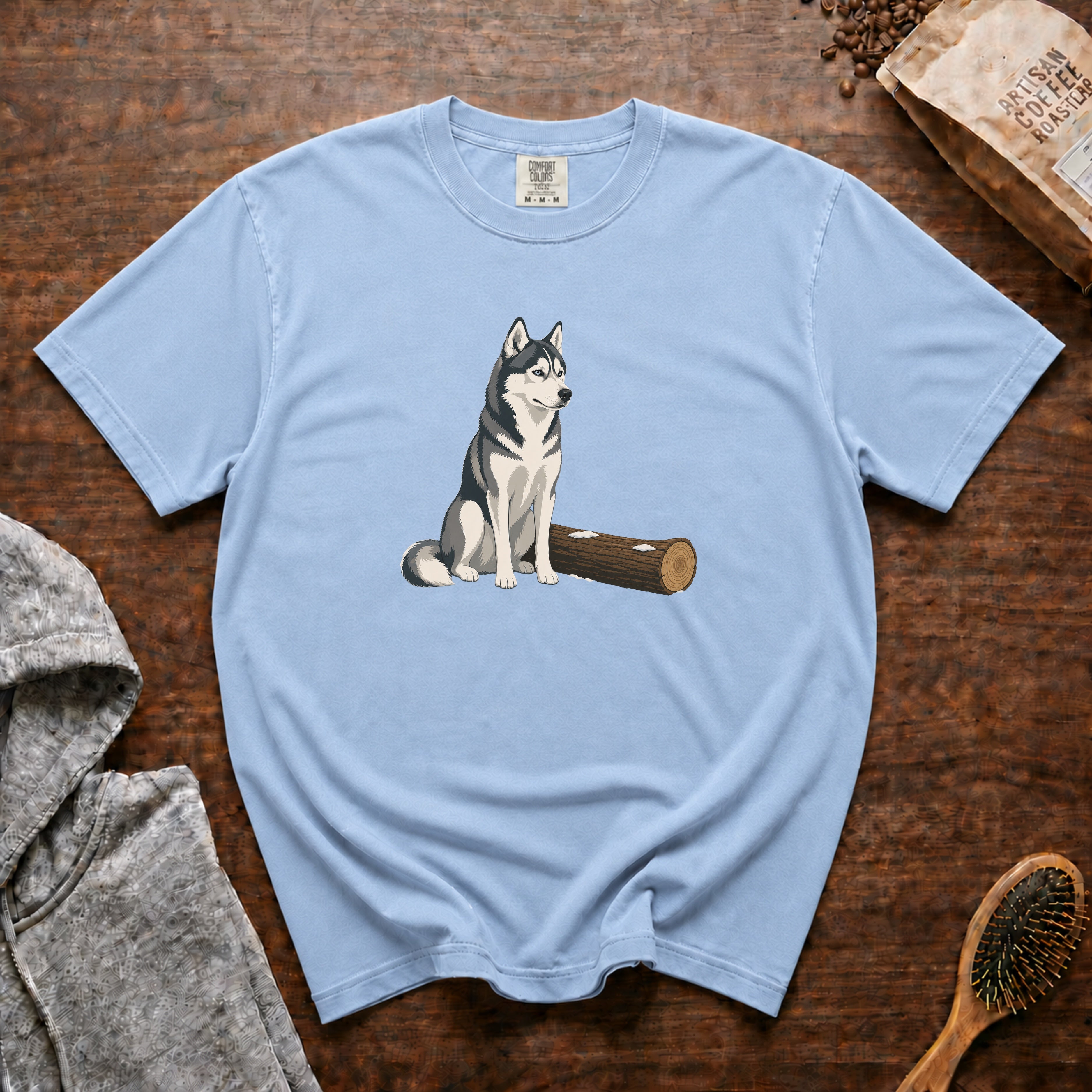 Husky Camp T-Shirt — Chambray