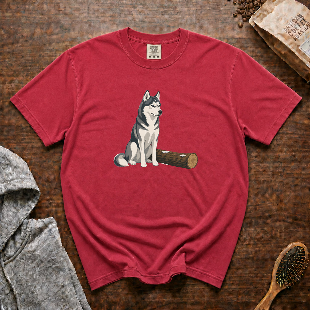 Husky Camp T-Shirt — Crimson