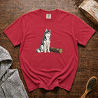 Husky Camp T-Shirt — Crimson