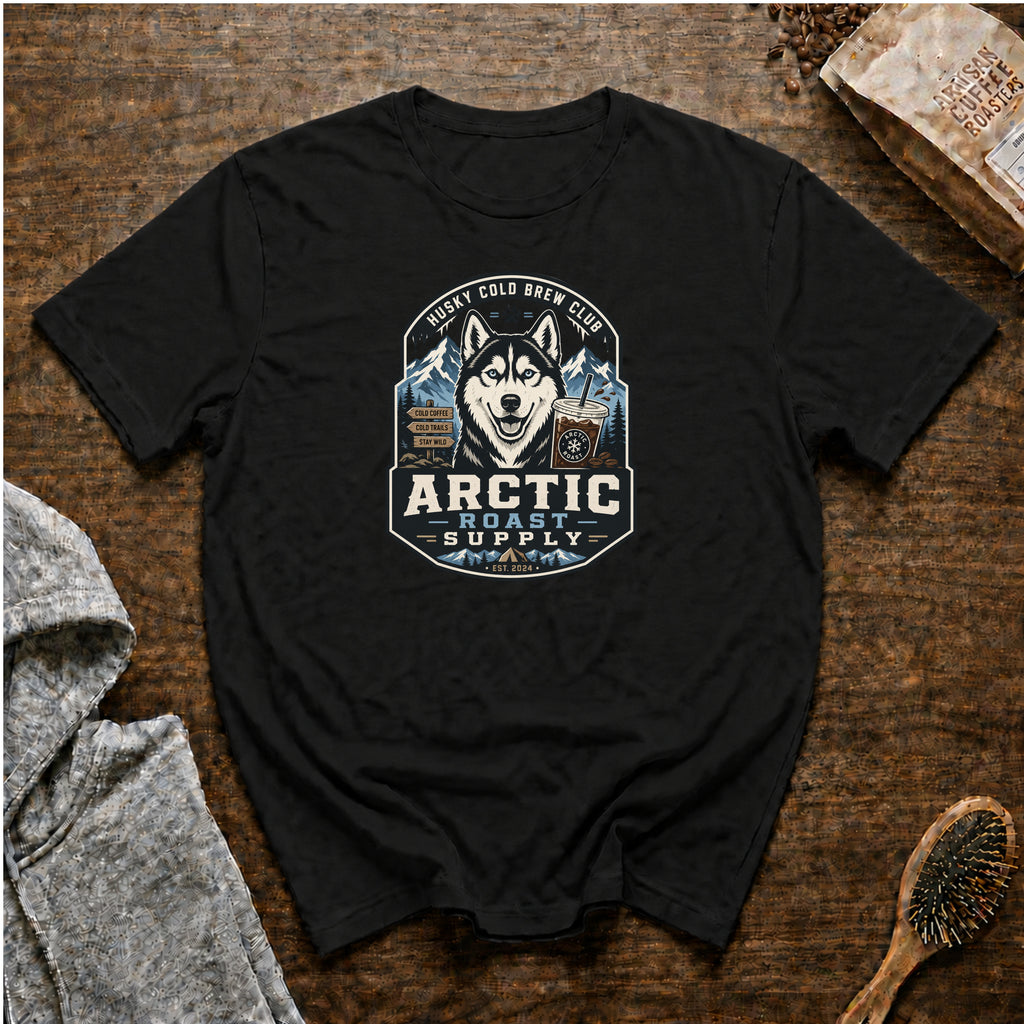 Husky Cold Brew Club T-Shirt — Black