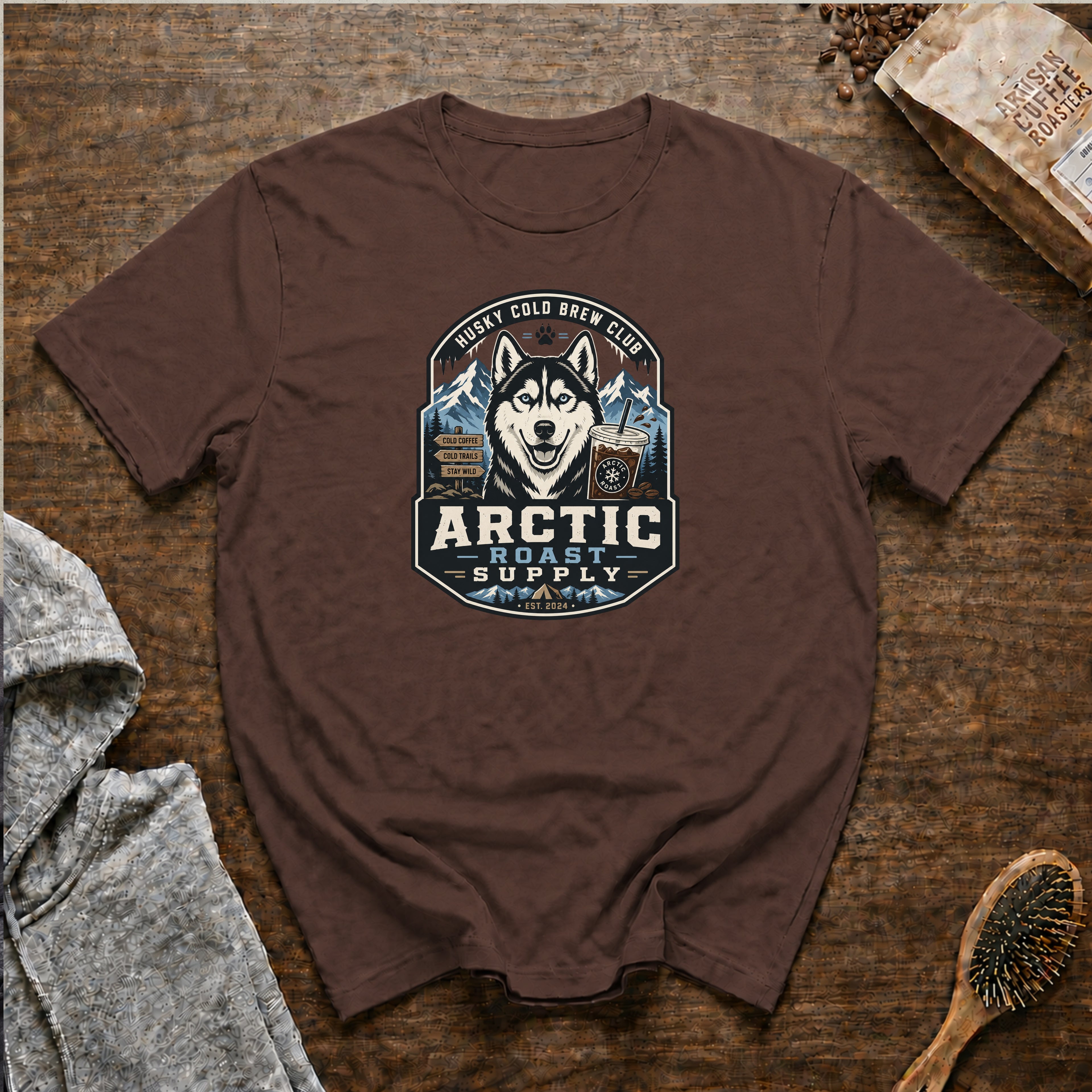 Husky Cold Brew Club T-Shirt — Espresso