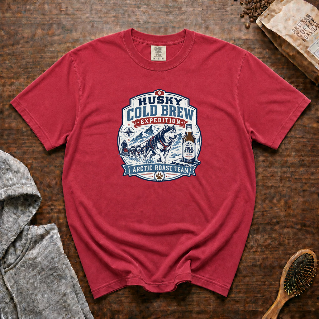 Husky Cold Brew Expedition 1 T-Shirt — Crimson