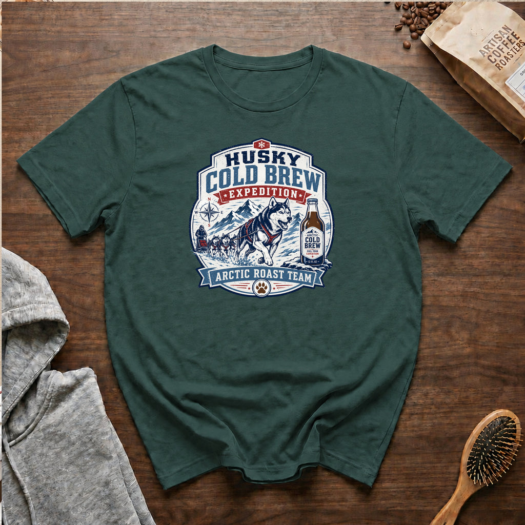 Husky Cold Brew ExpeditionT-Shirt — Blue Spruce