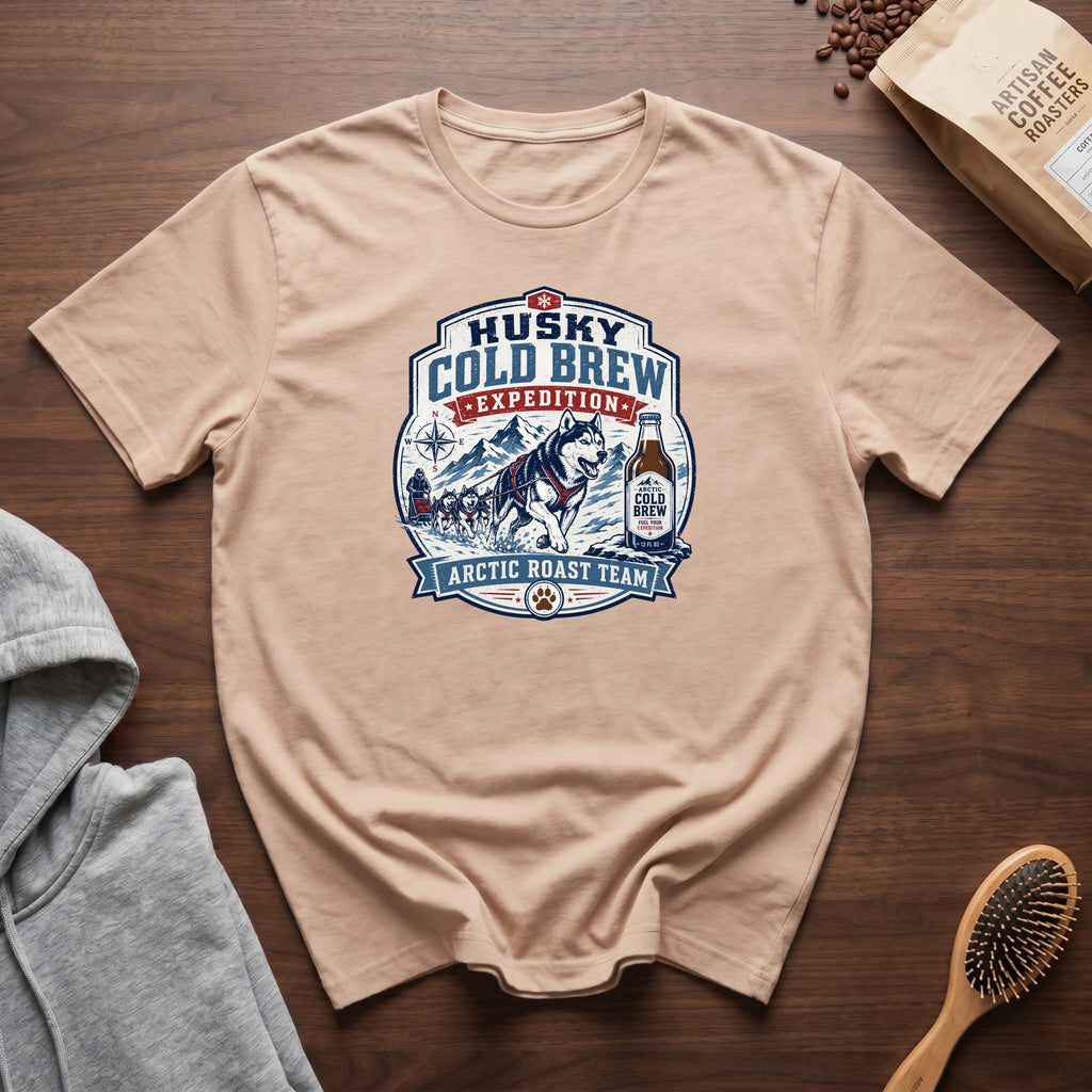 Husky Cold Brew ExpeditionT-Shirt — Ivory